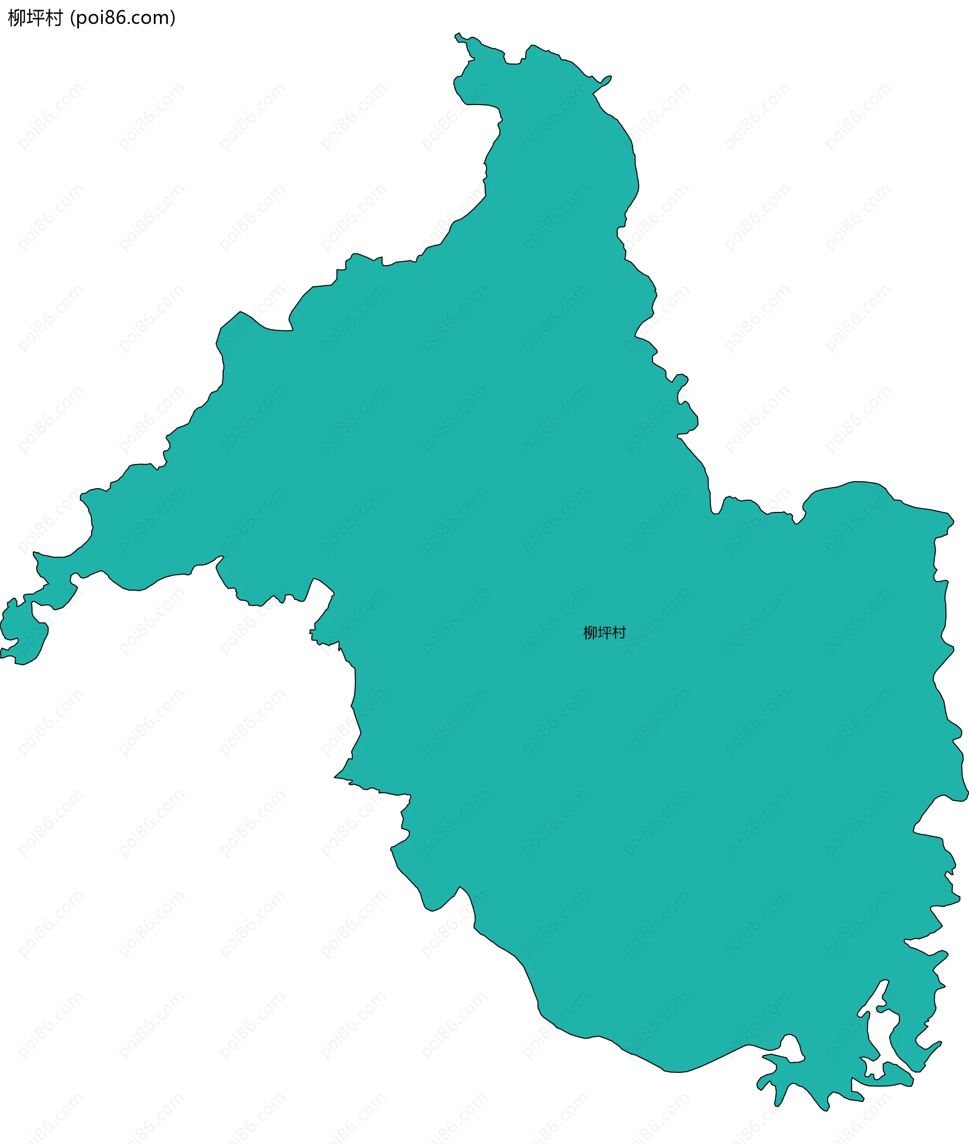 柳坪村边界地图