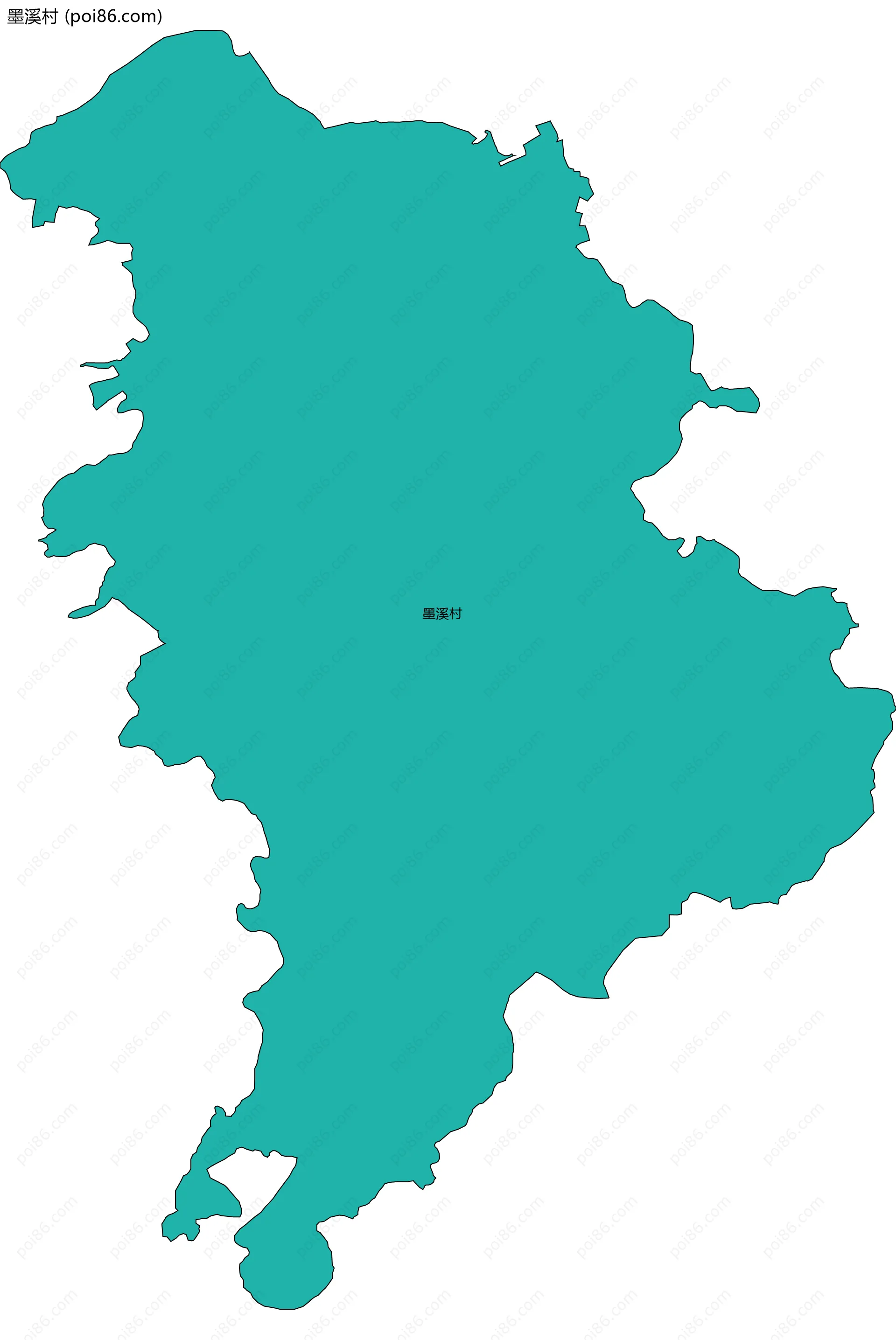 墨溪村边界地图