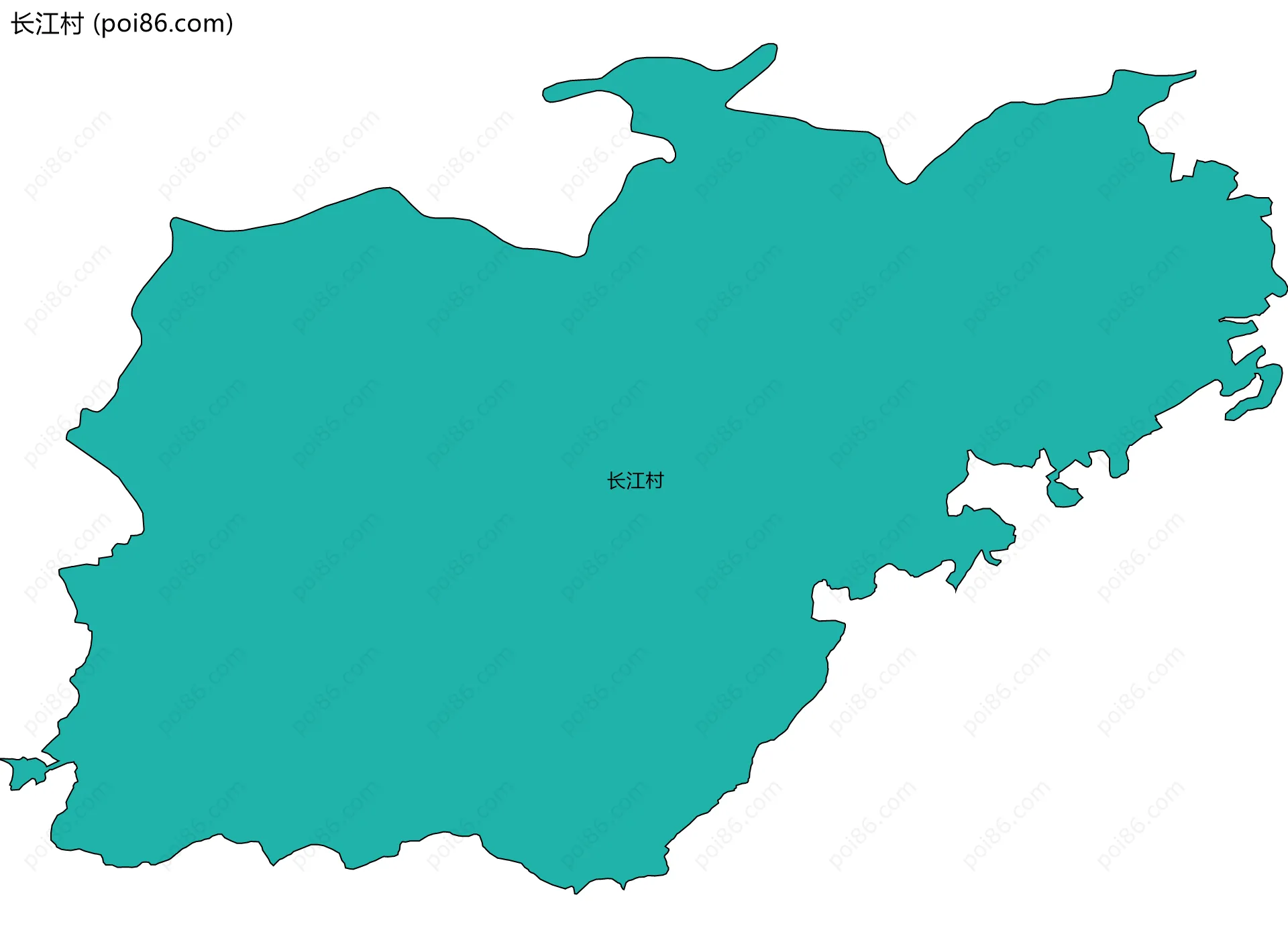 长江村边界地图