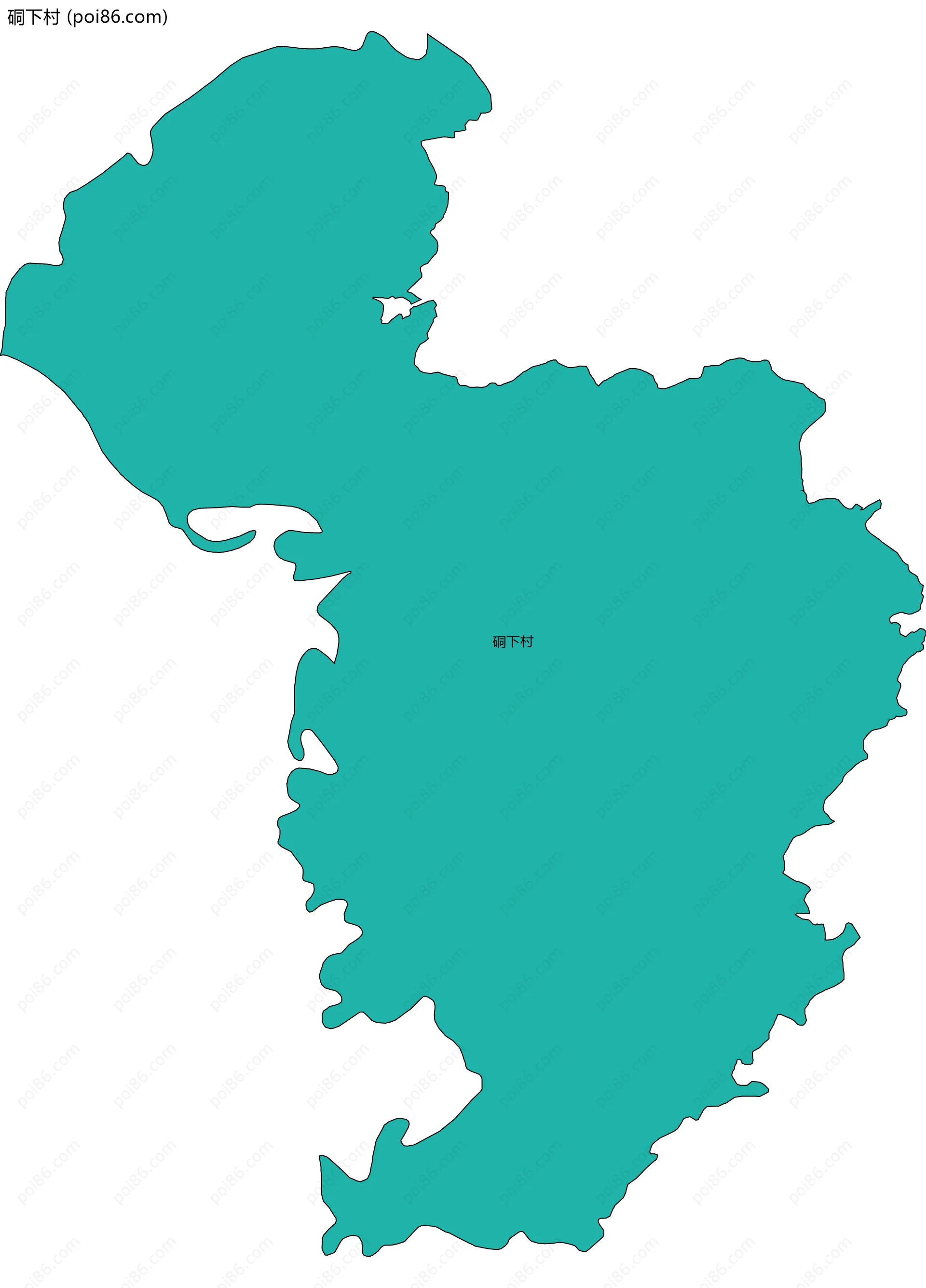 硐下村边界地图