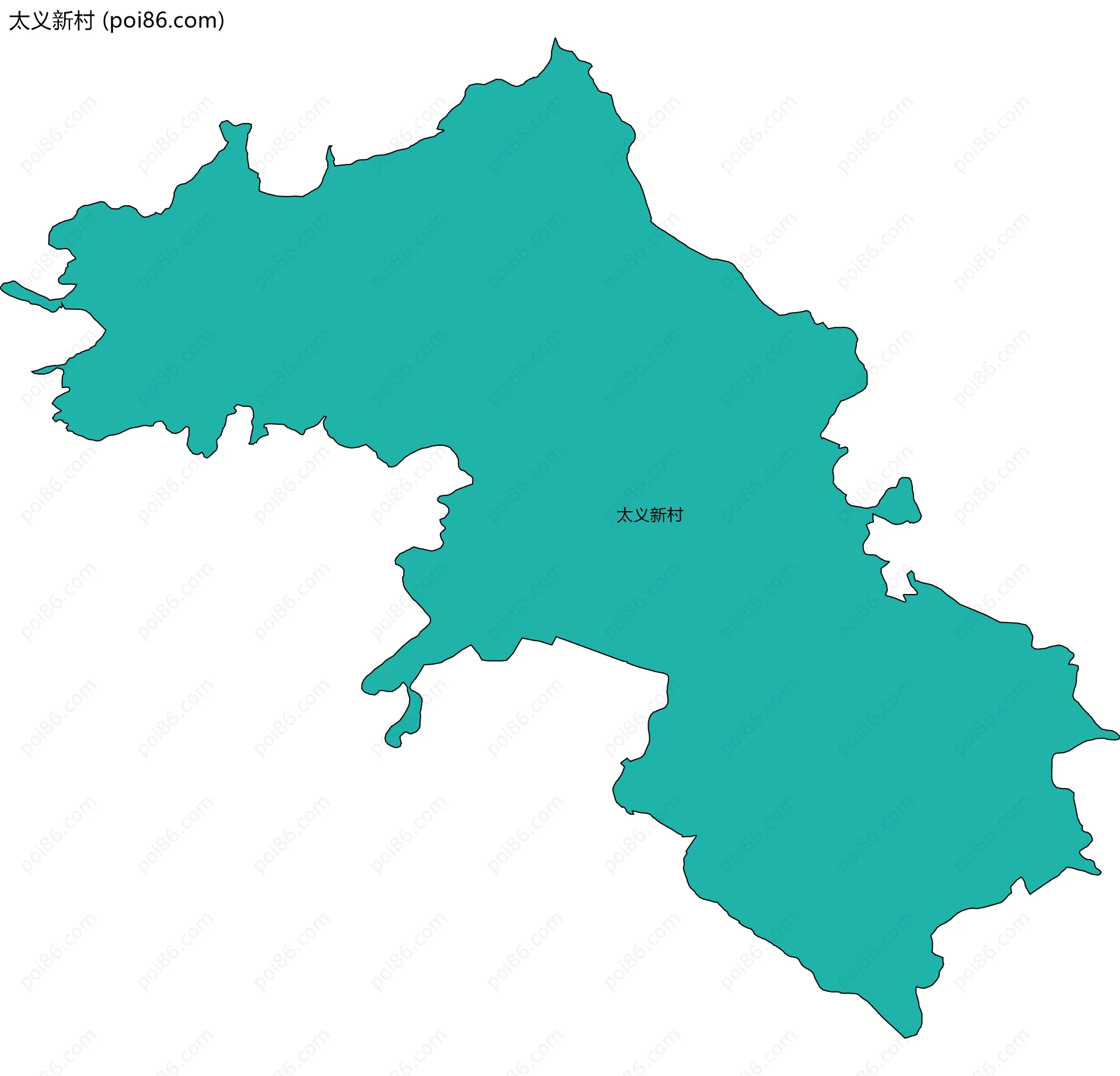 太义新村边界地图