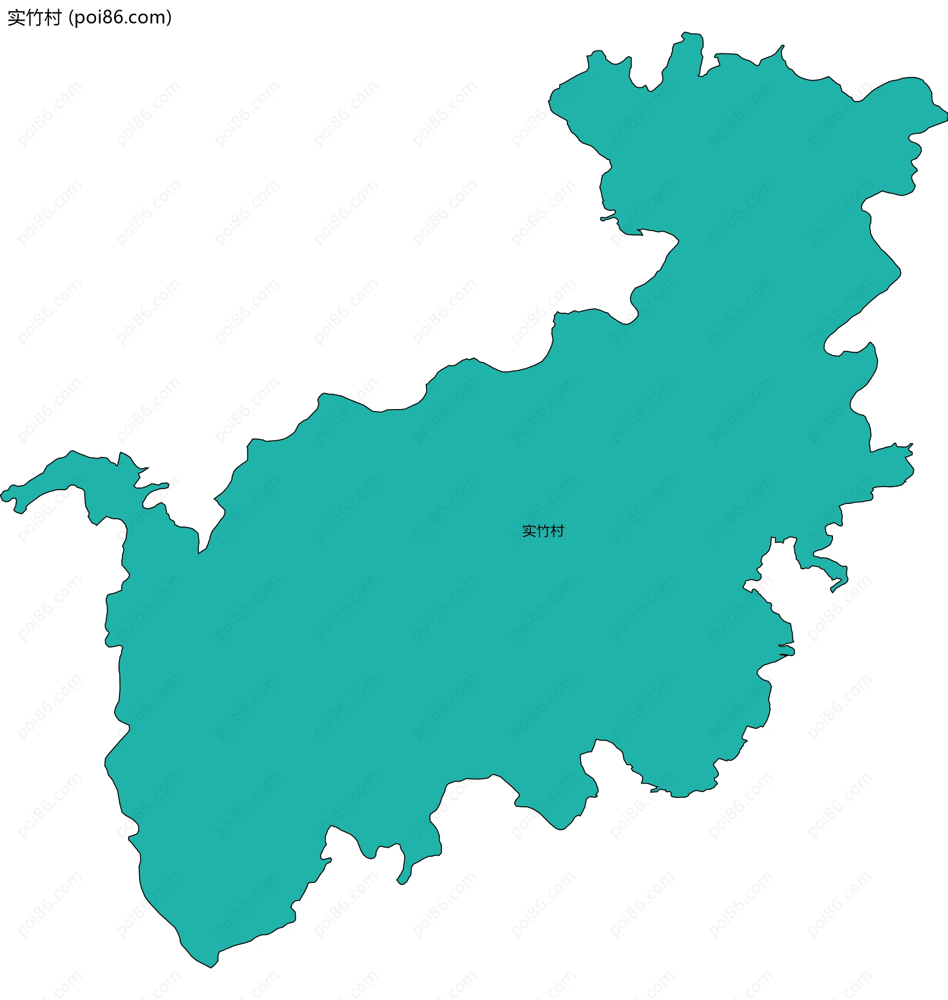 实竹村边界地图