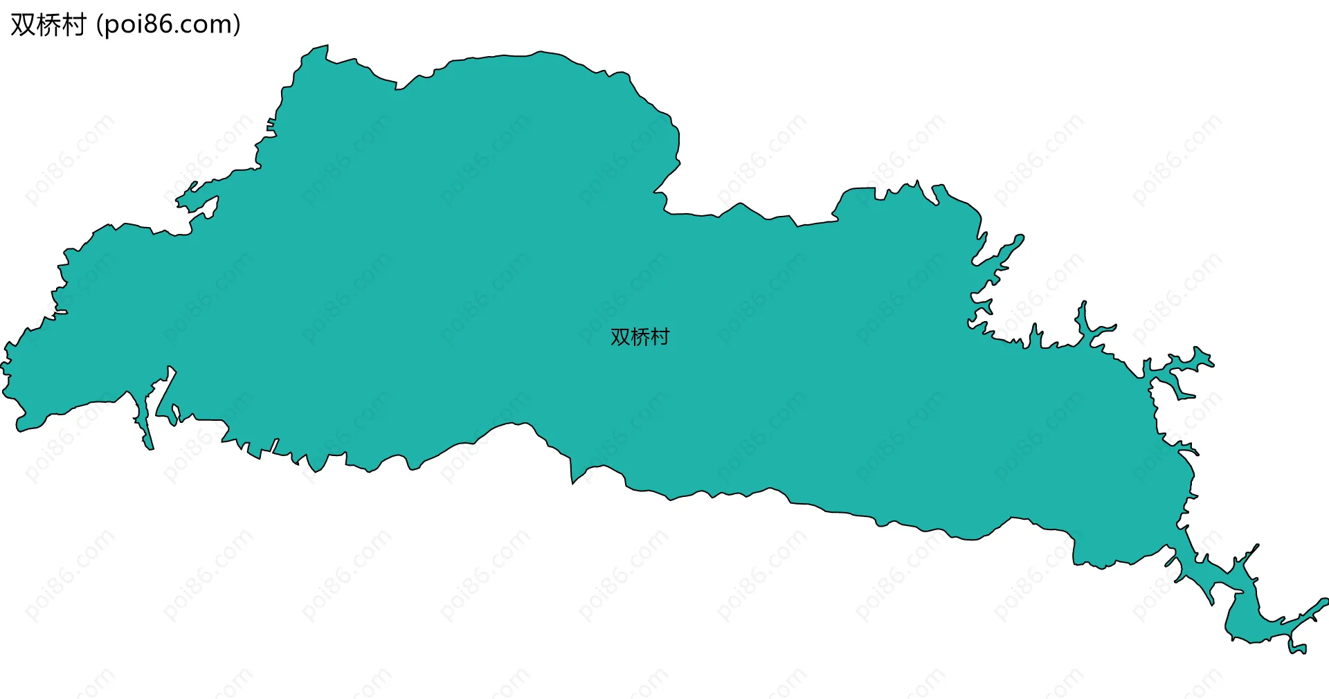 双桥村边界地图