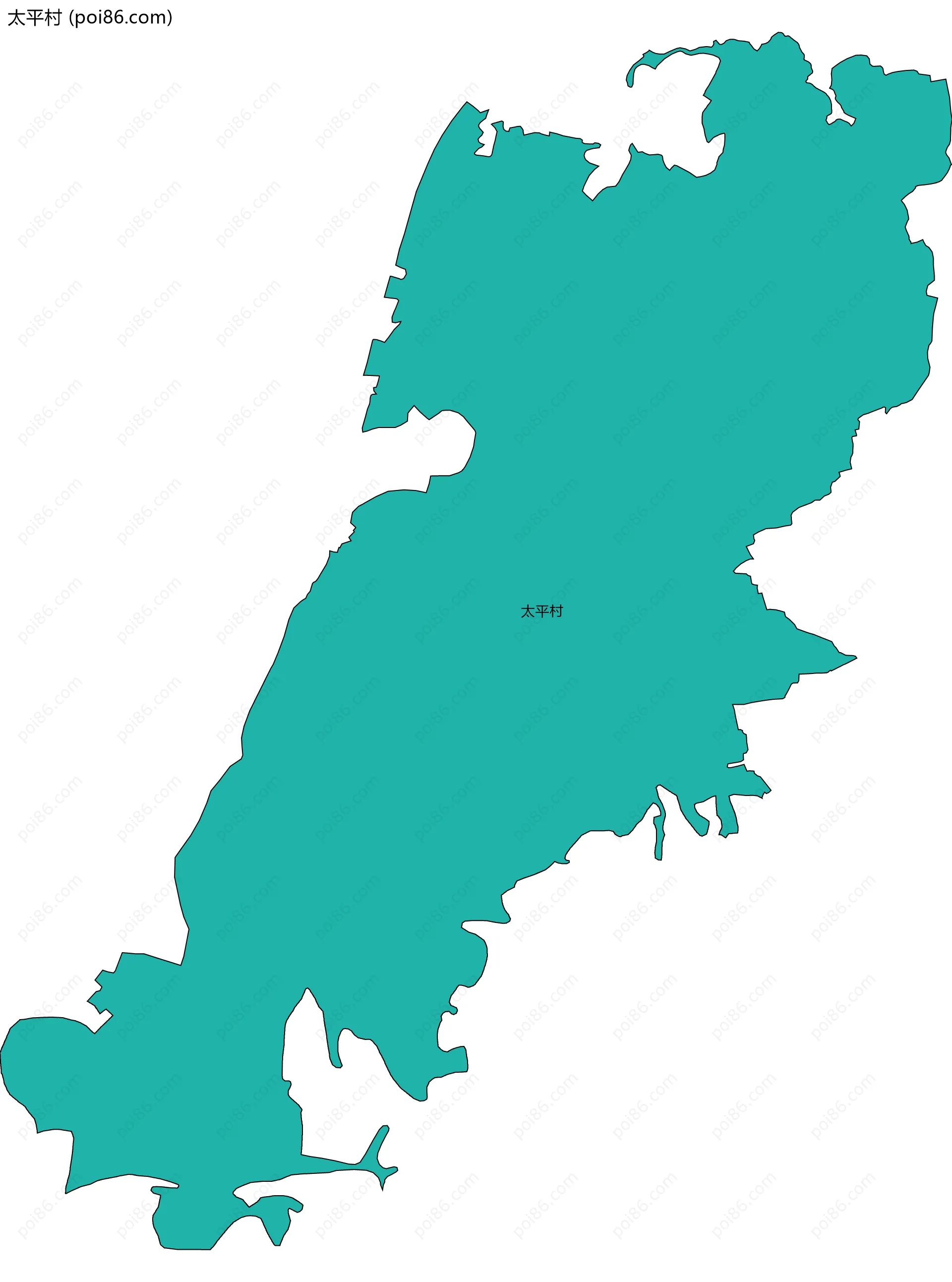 太平村边界地图