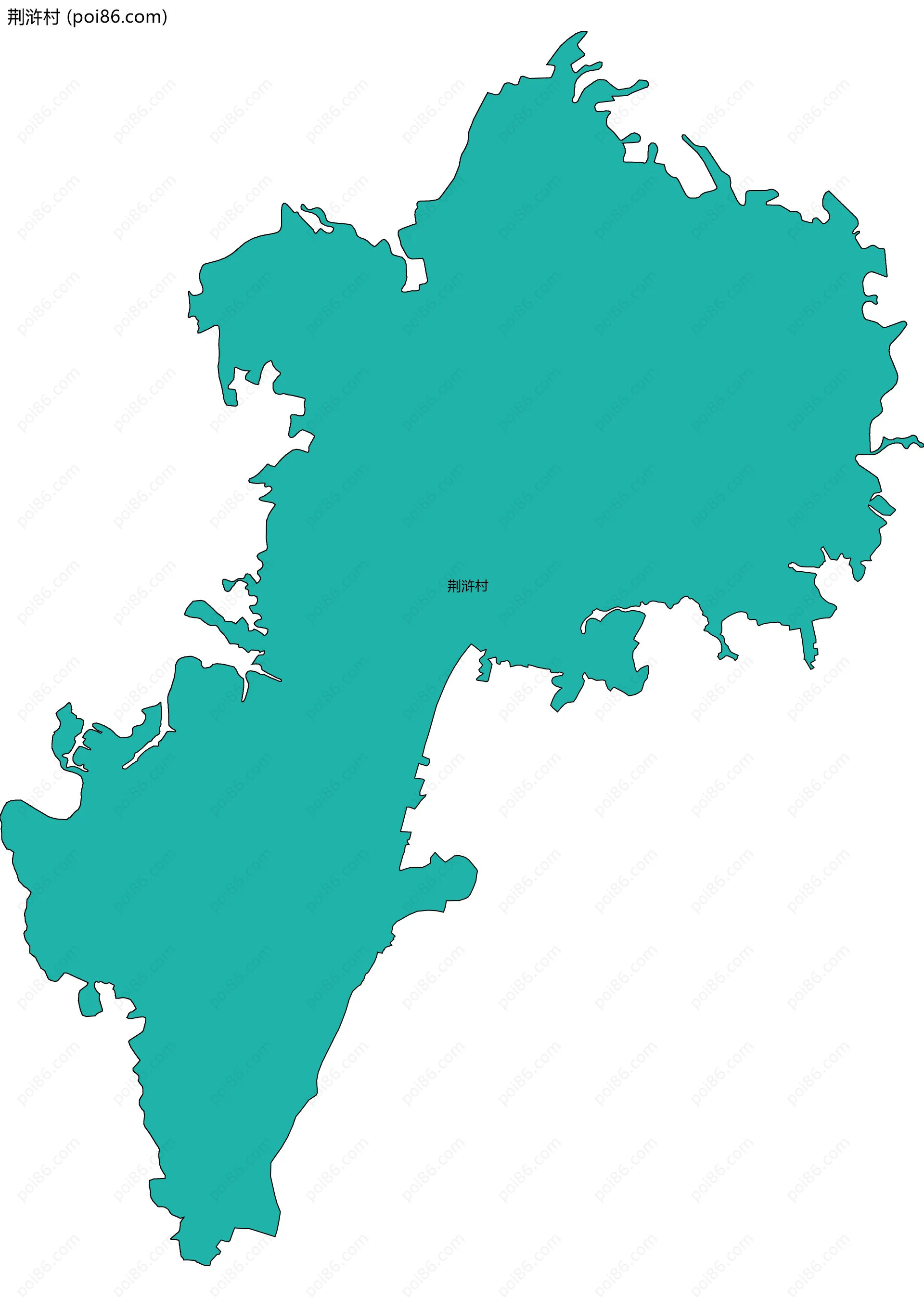 荆浒村边界地图