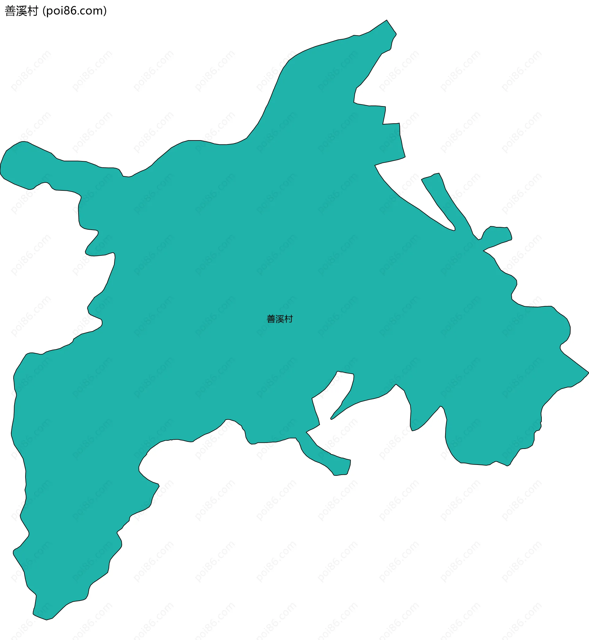 善溪村边界地图