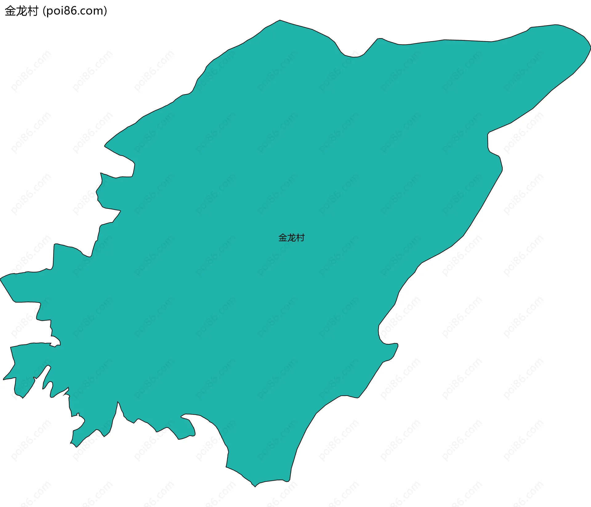 金龙村边界地图