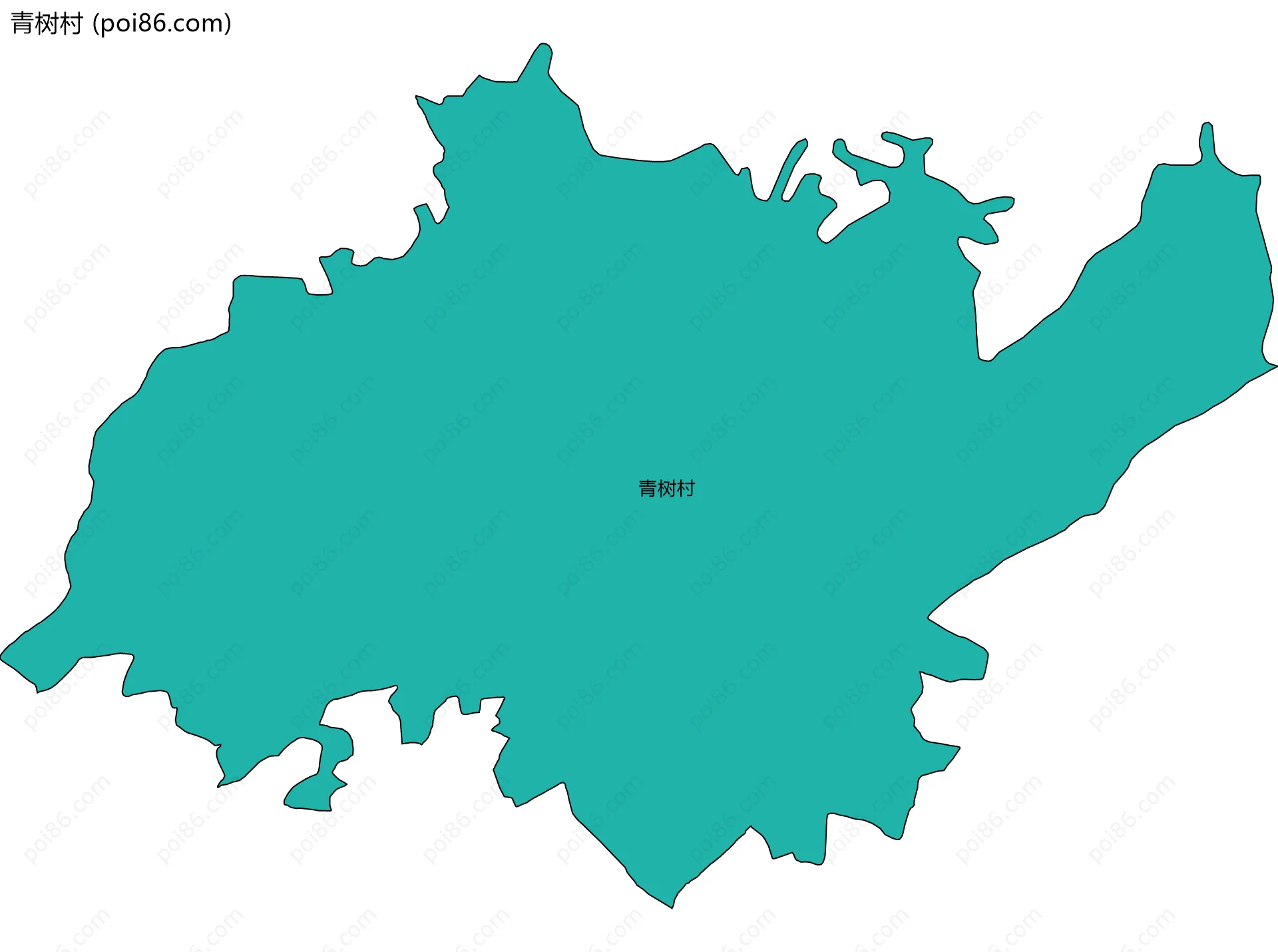 青树村边界地图