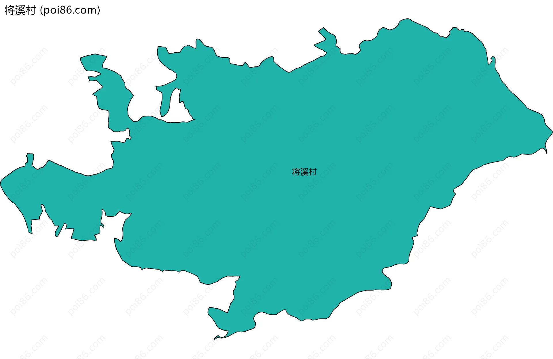 将溪村边界地图