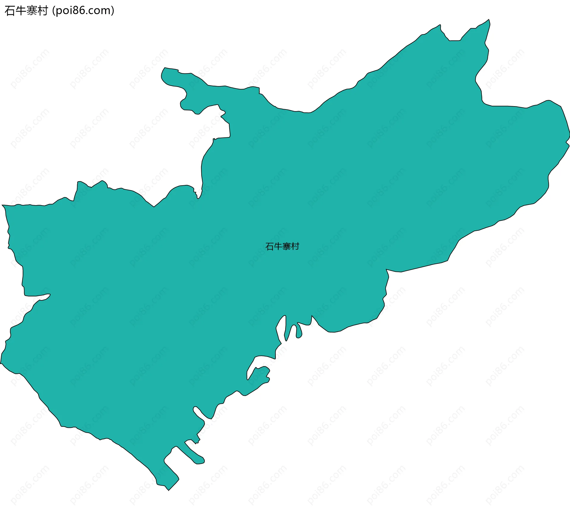 石牛寨村边界地图