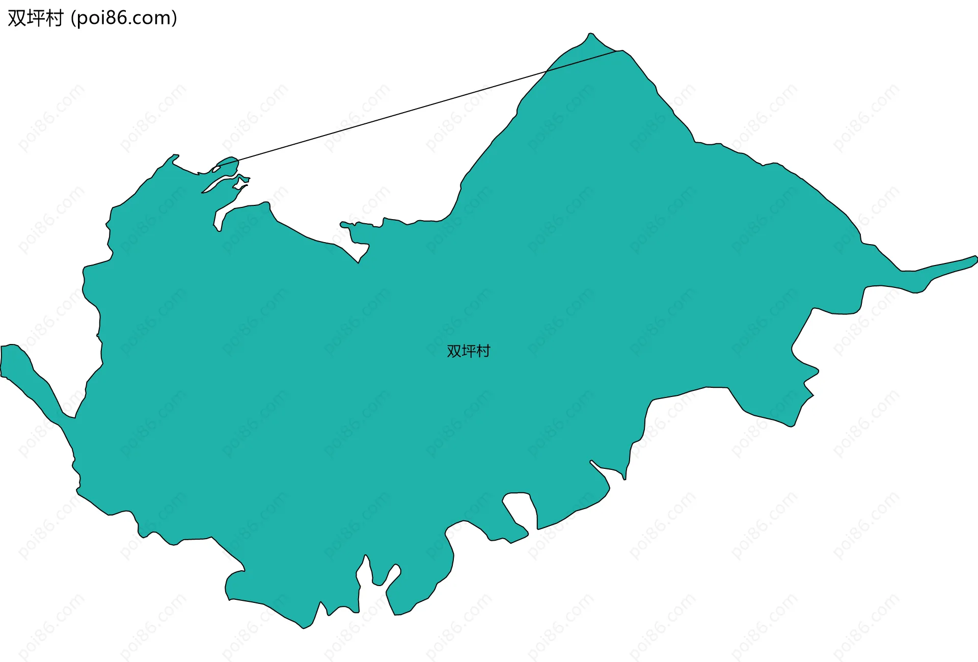 双坪村边界地图