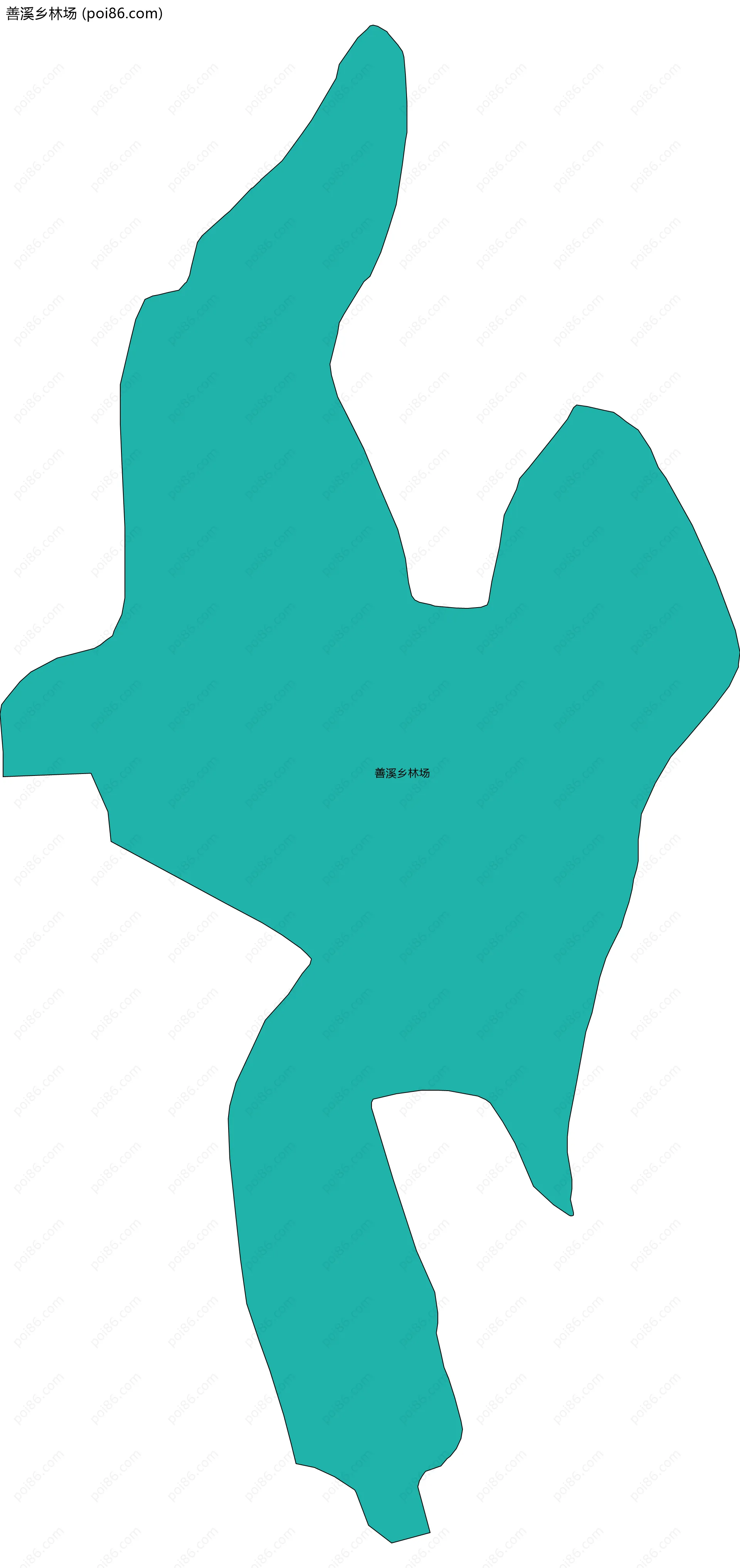 善溪乡林场边界地图