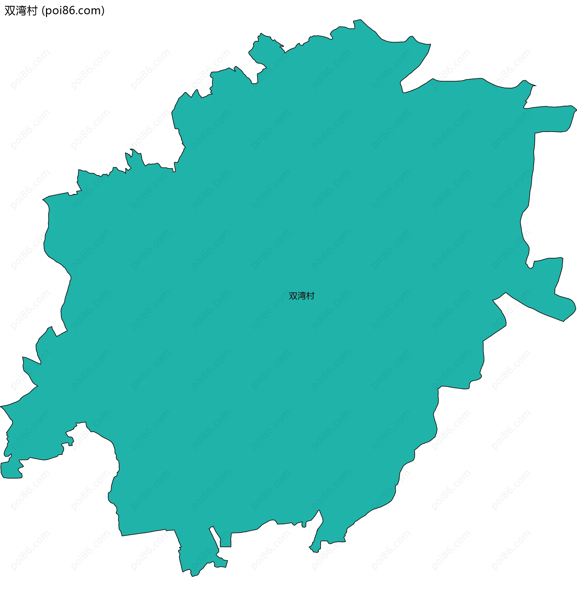 双湾村边界地图