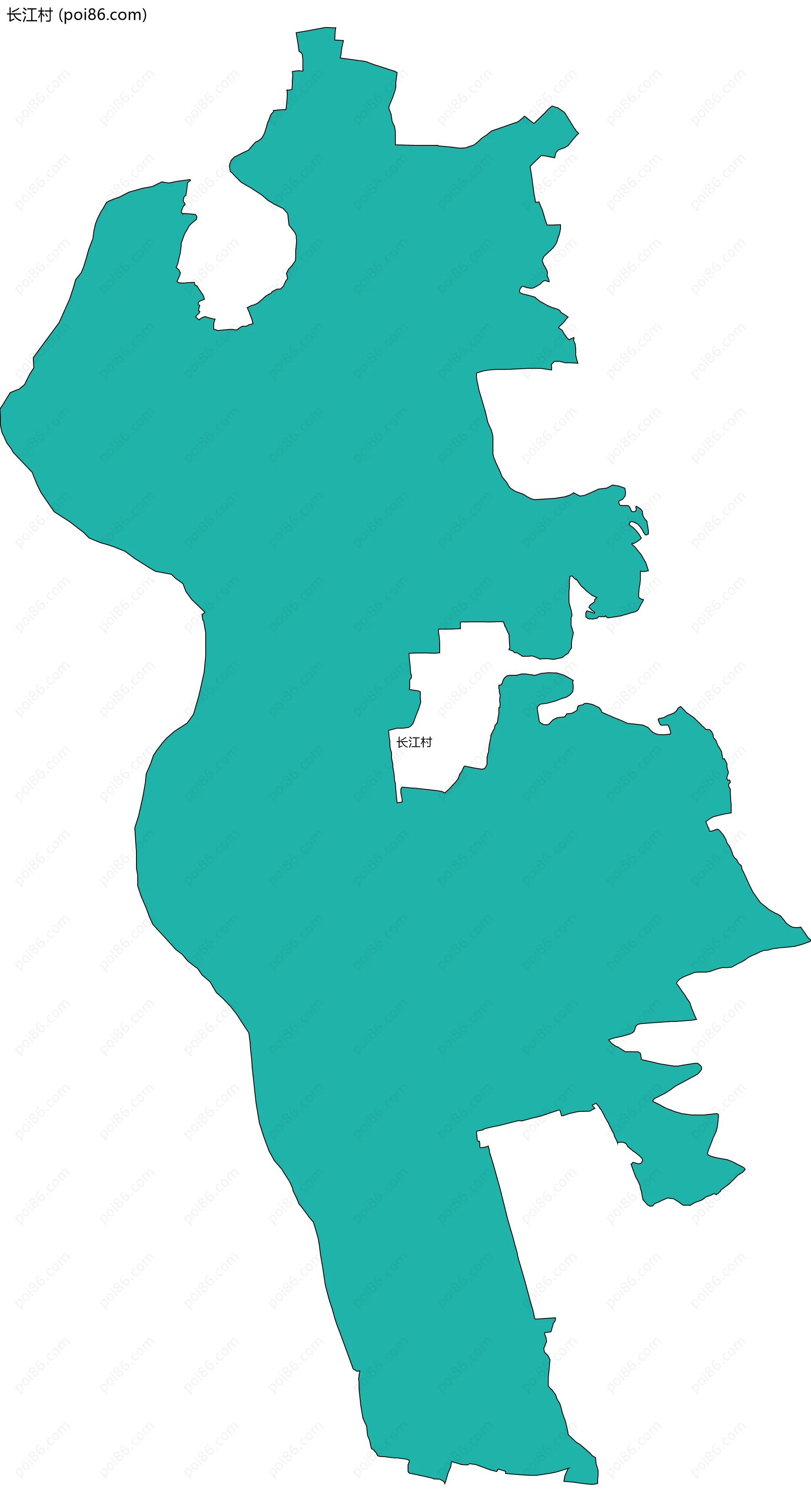 长江村边界地图