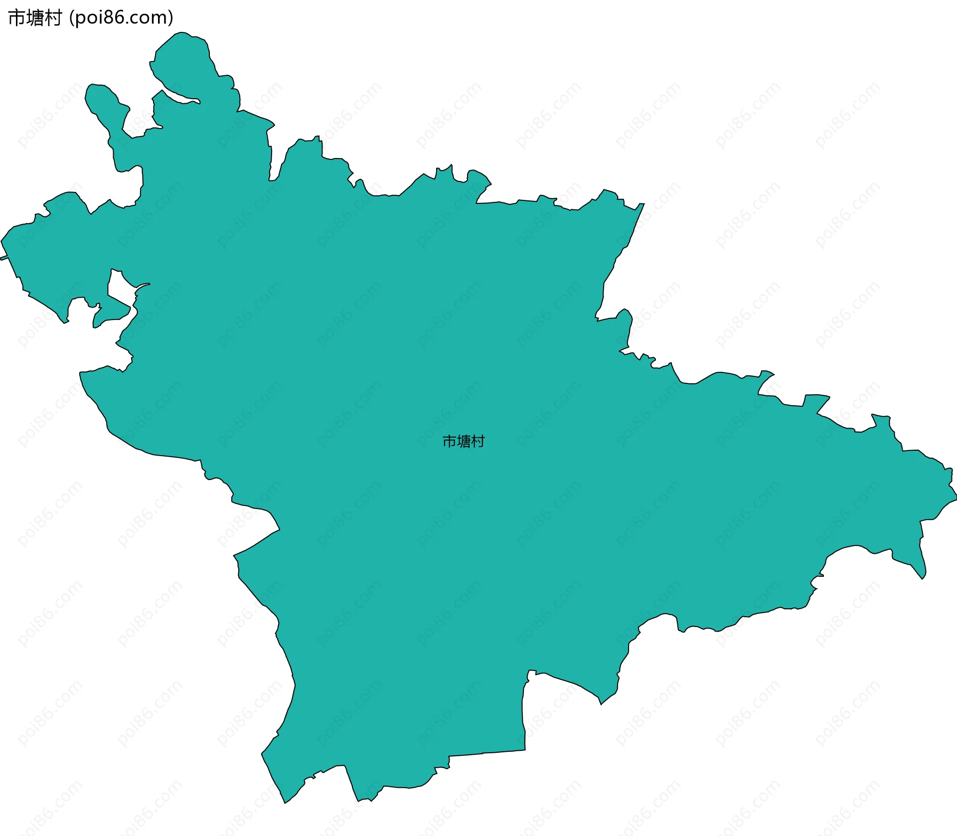 市塘村边界地图