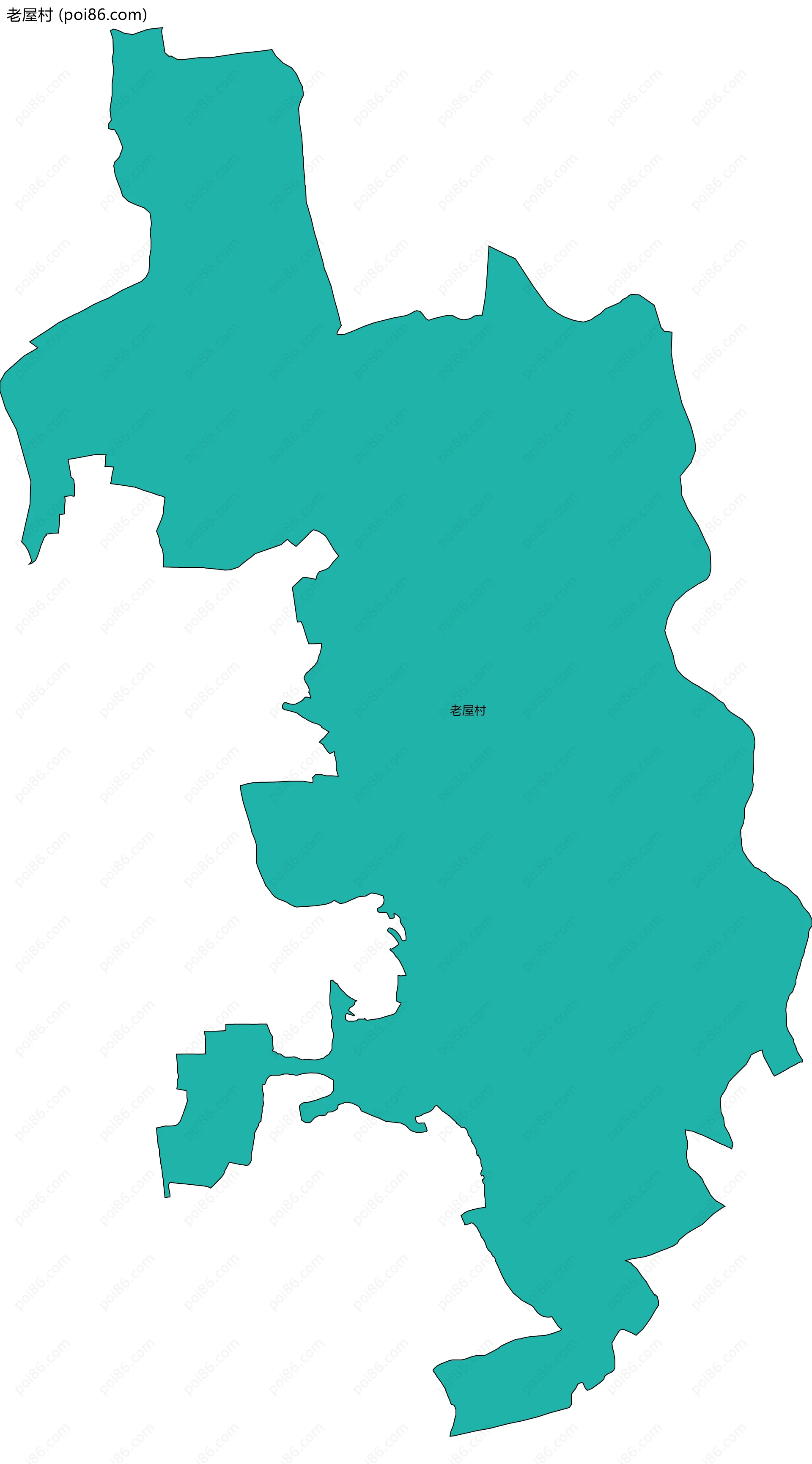 老屋村边界地图