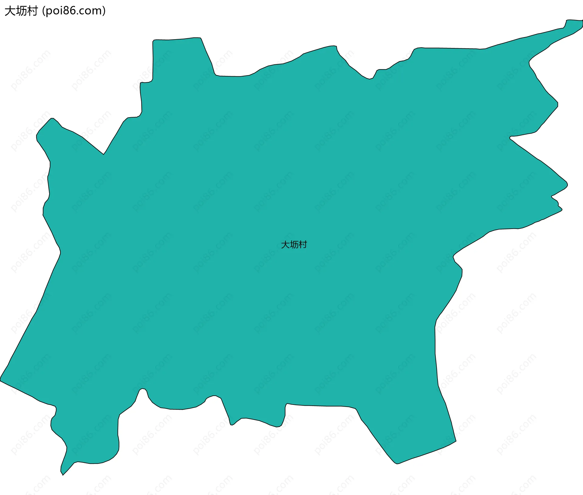 大坜村边界地图