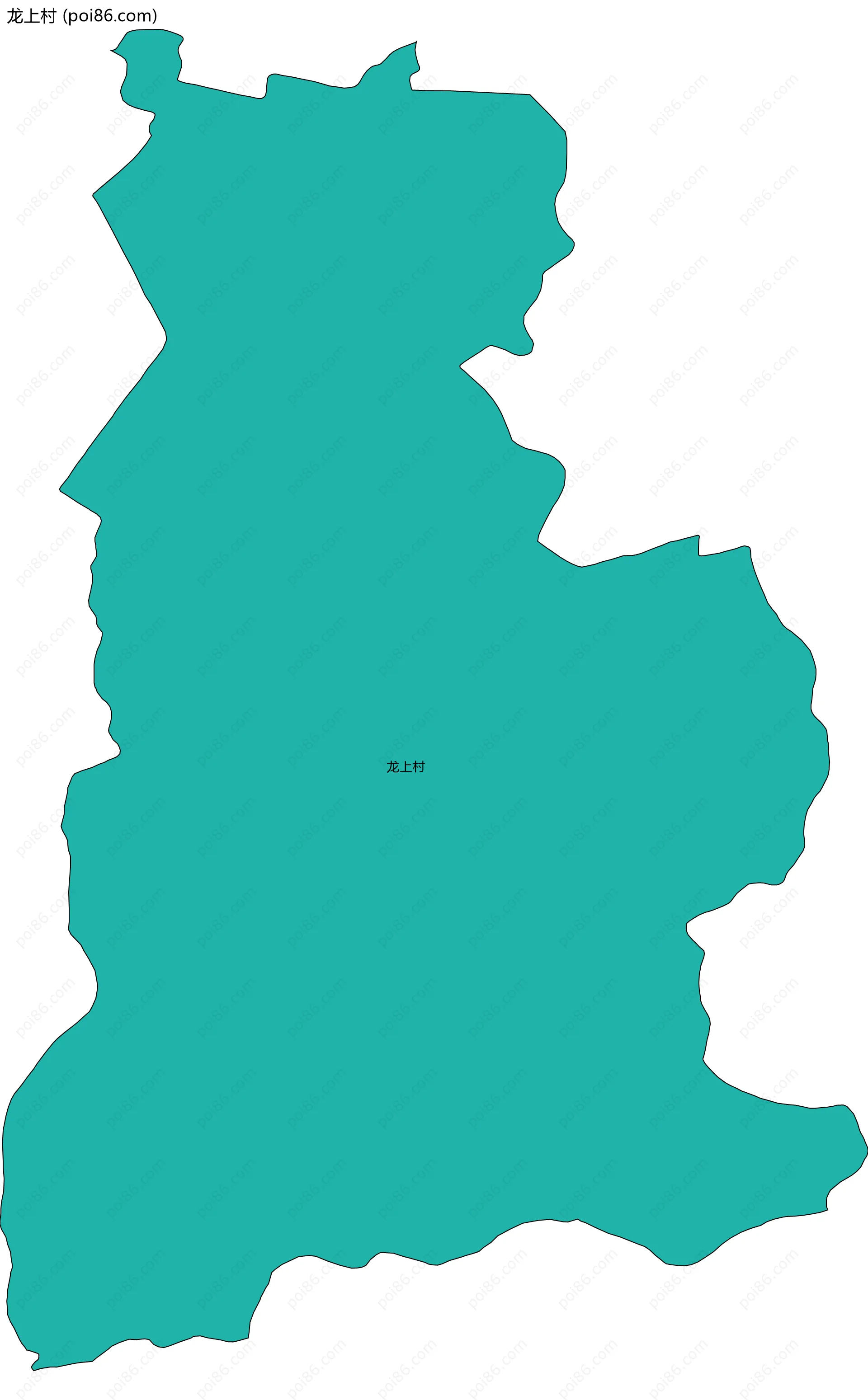龙上村边界地图
