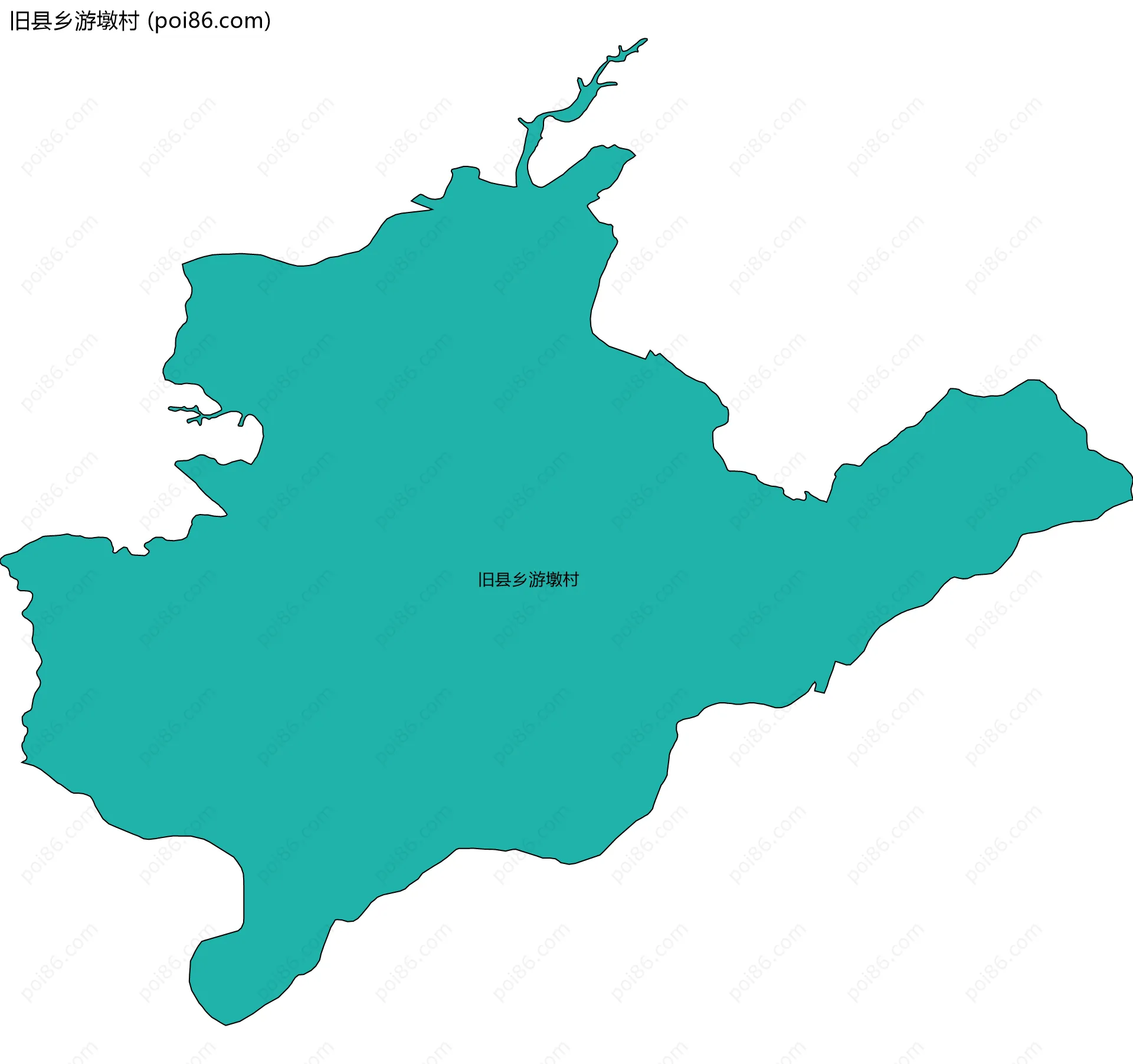 旧县乡游墩村边界地图