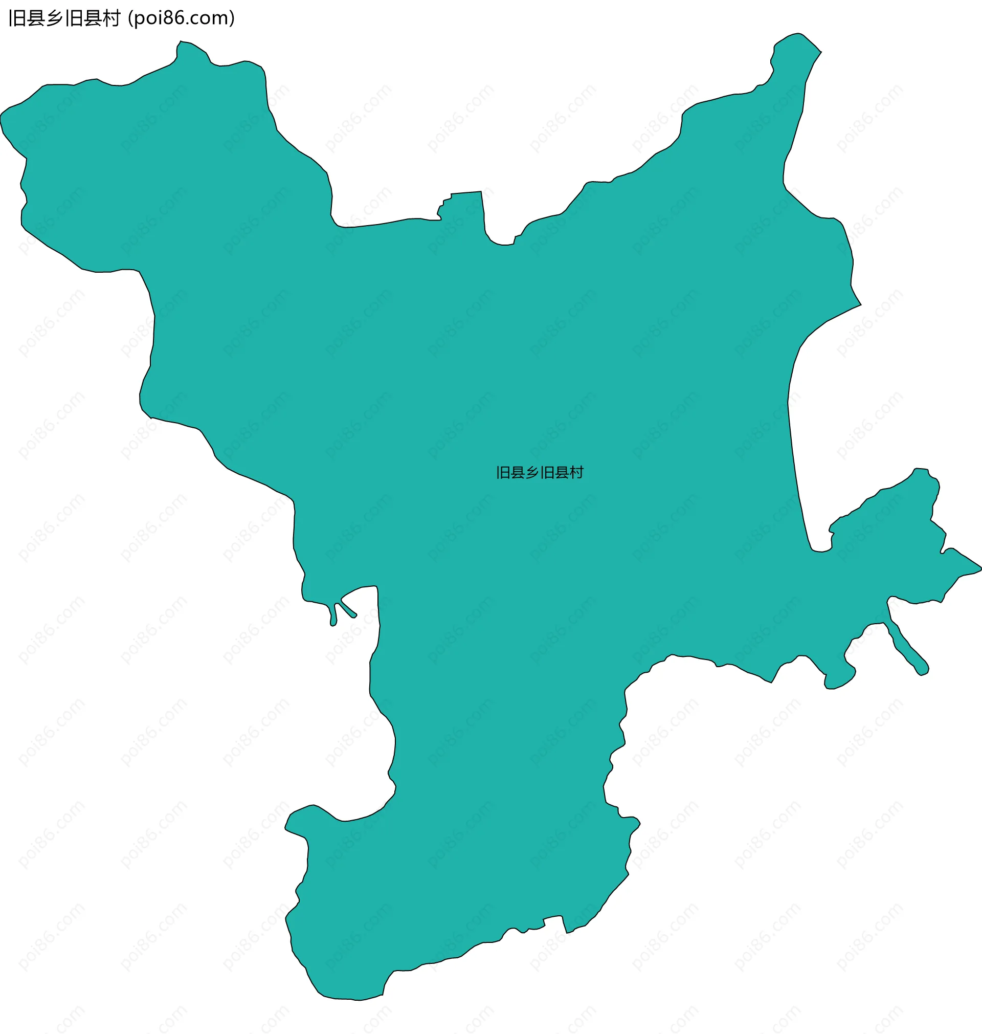 旧县乡旧县村边界地图