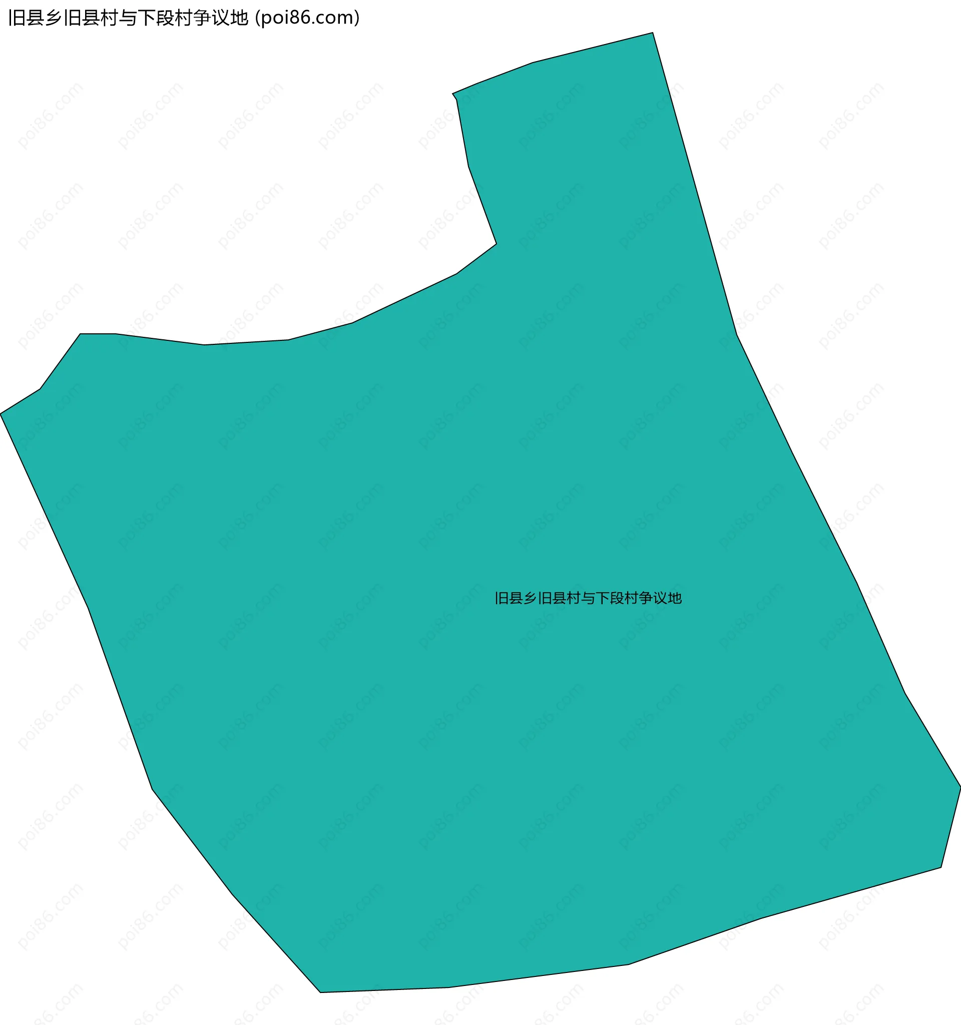 旧县乡旧县村与下段村争议地边界地图