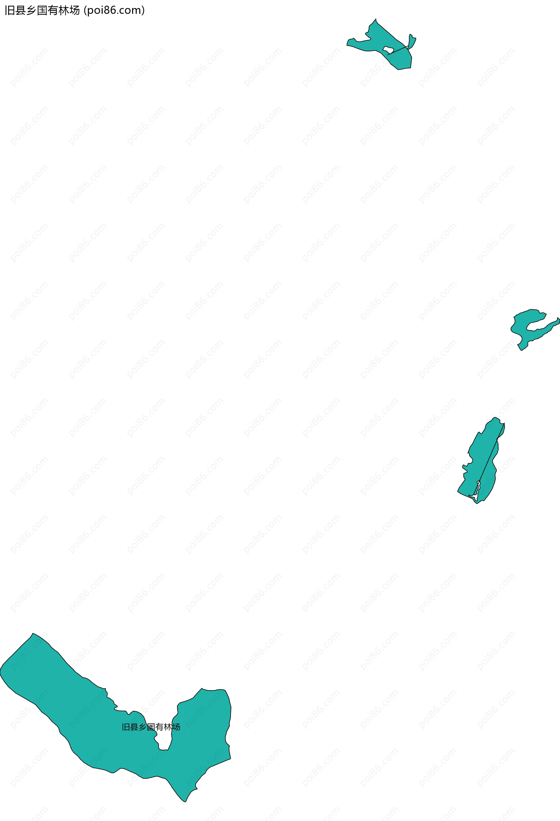 旧县乡国有林场边界地图