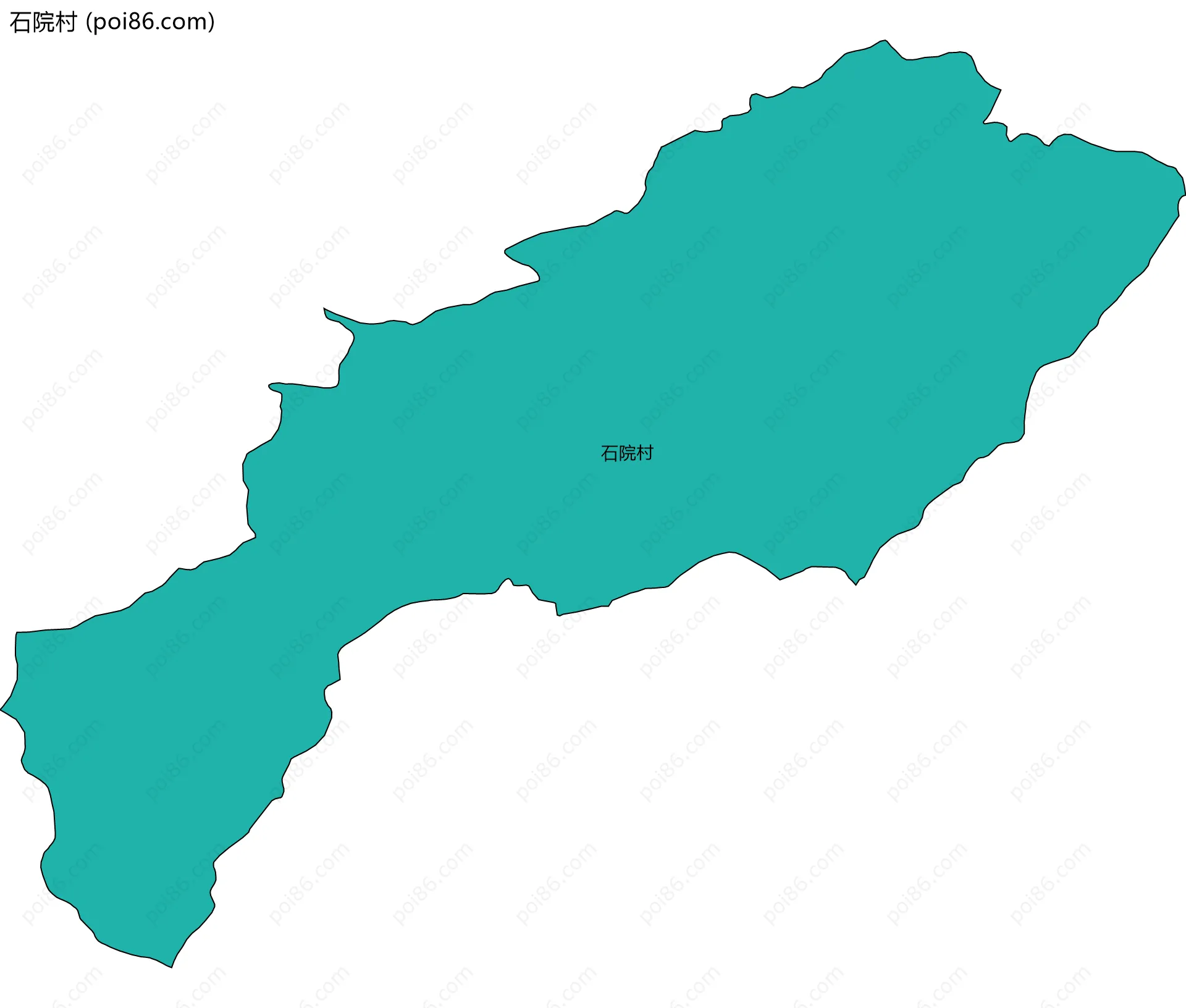 石院村边界地图