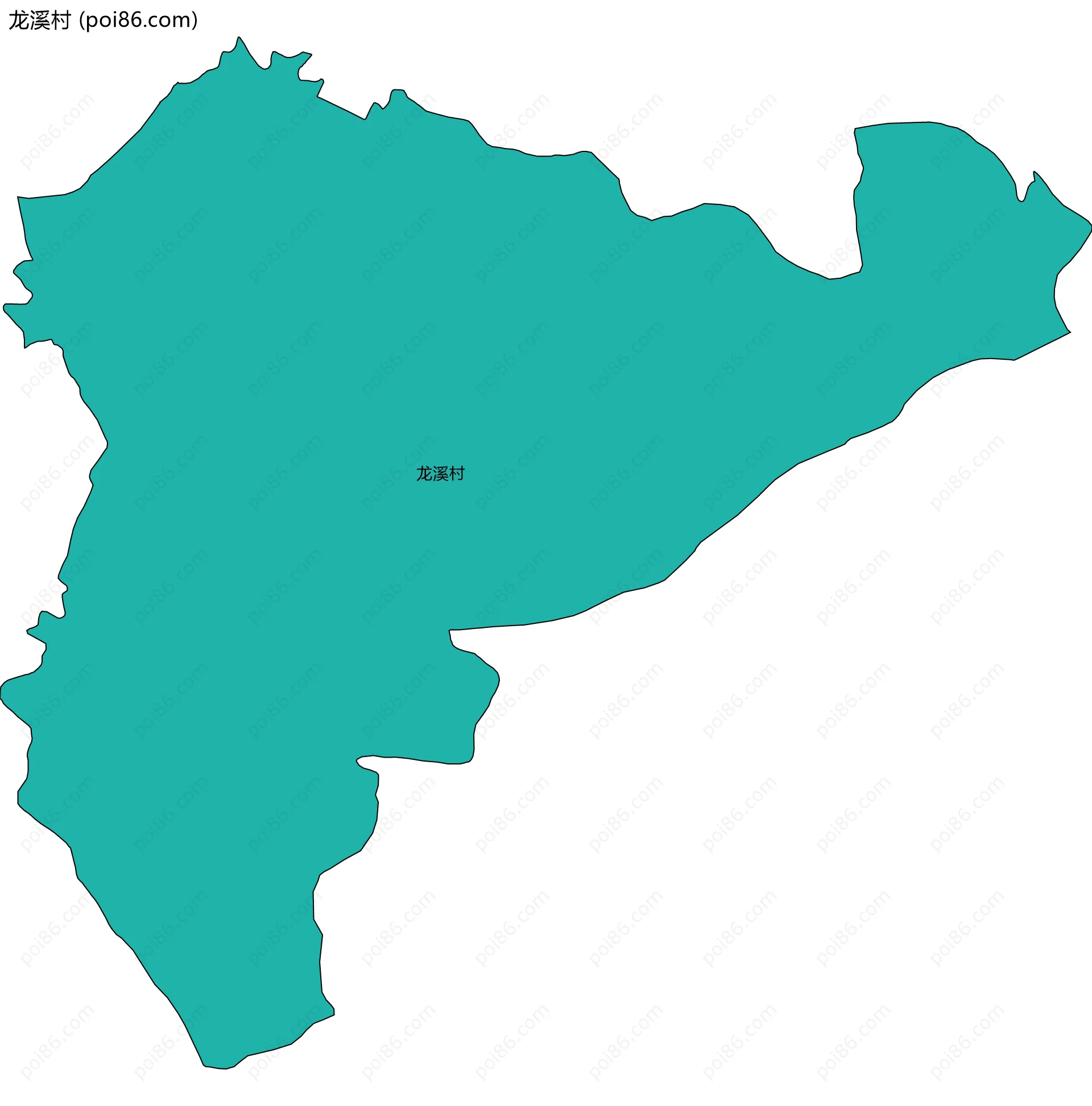 龙溪村边界地图