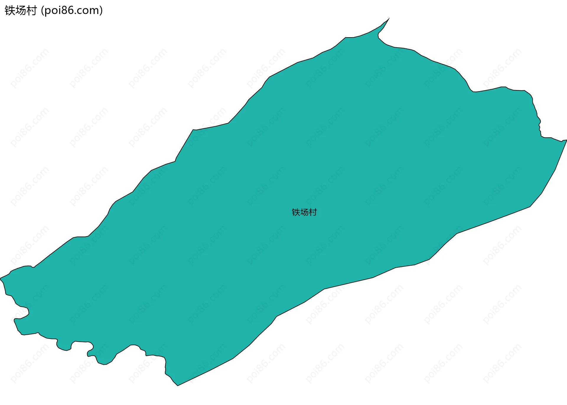 铁场村边界地图