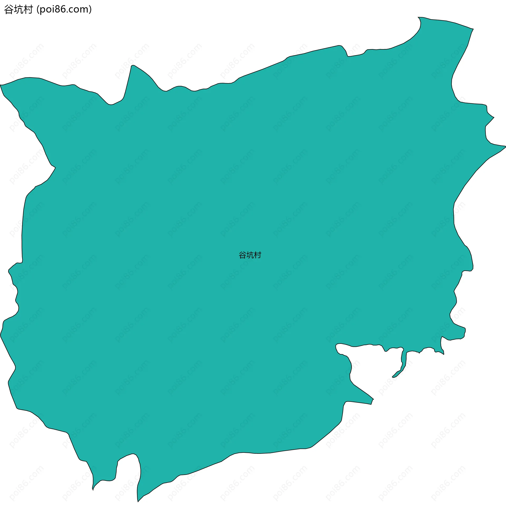 谷坑村边界地图