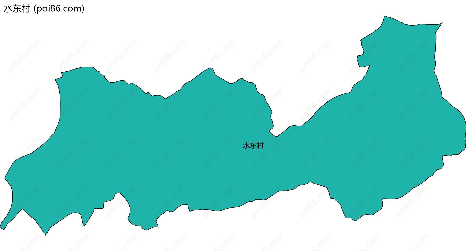 水东村边界地图