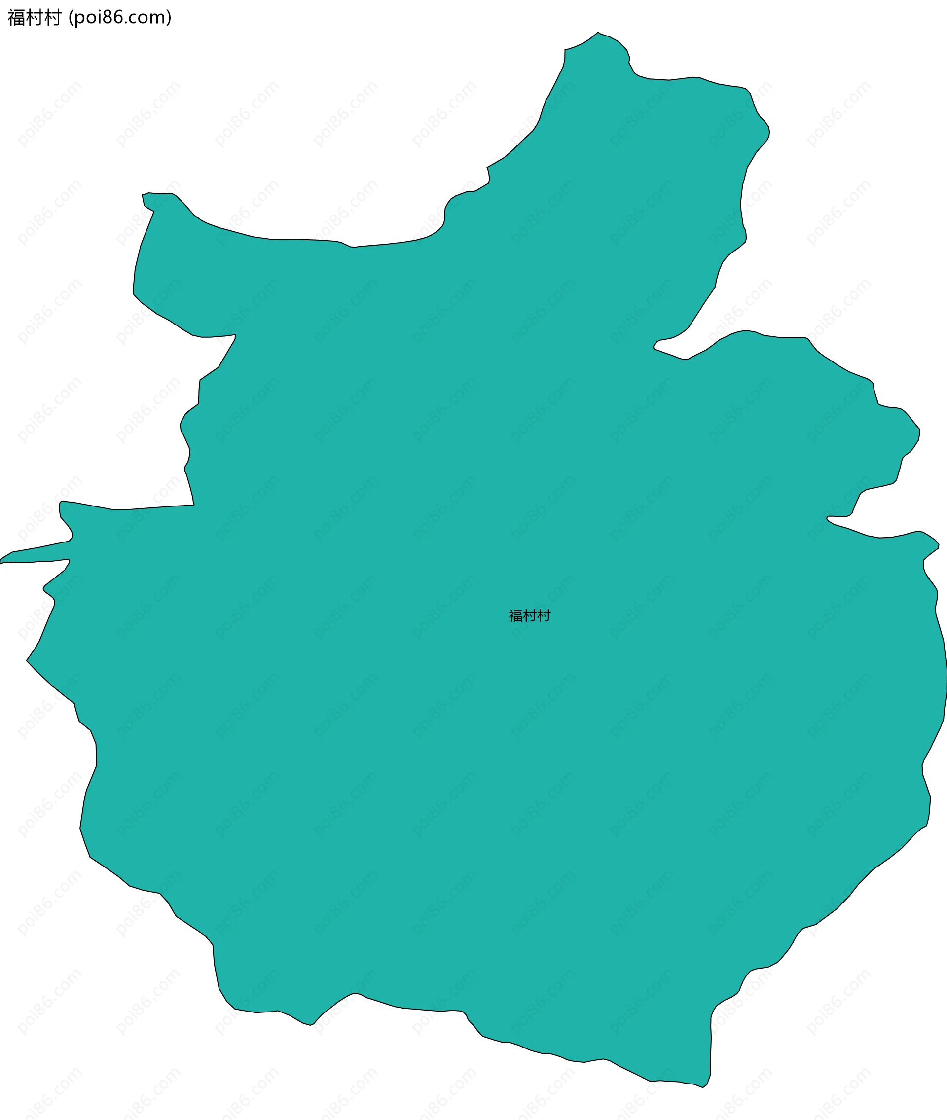 福村村边界地图