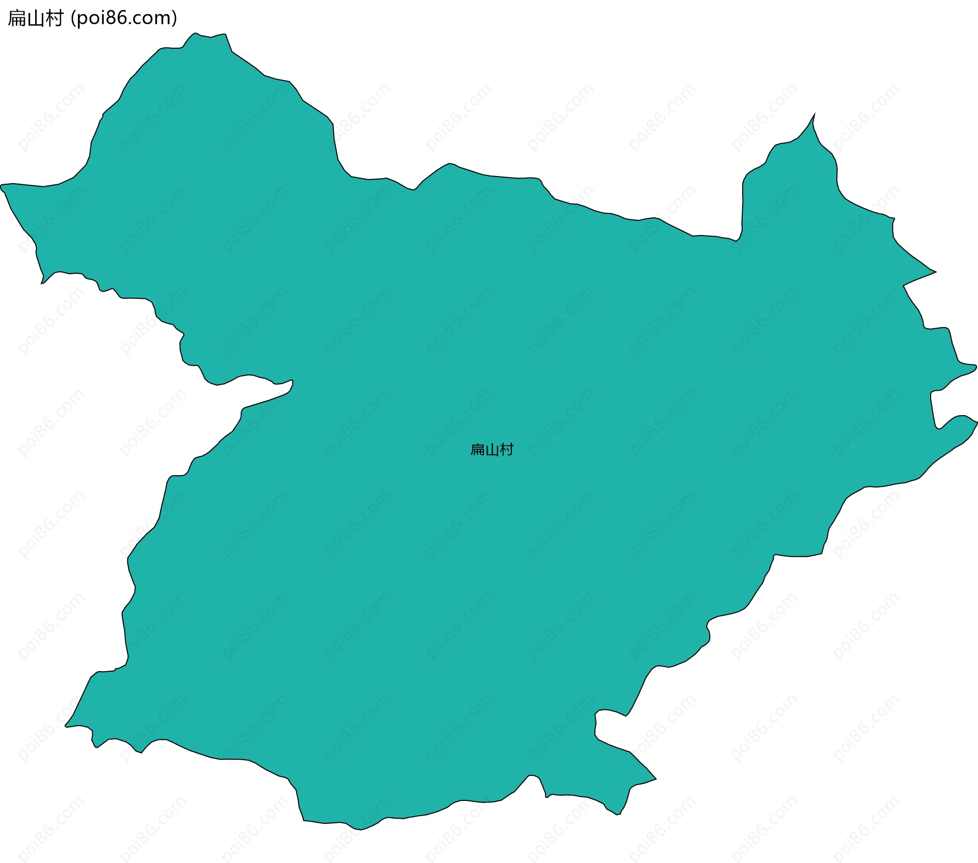 扁山村边界地图