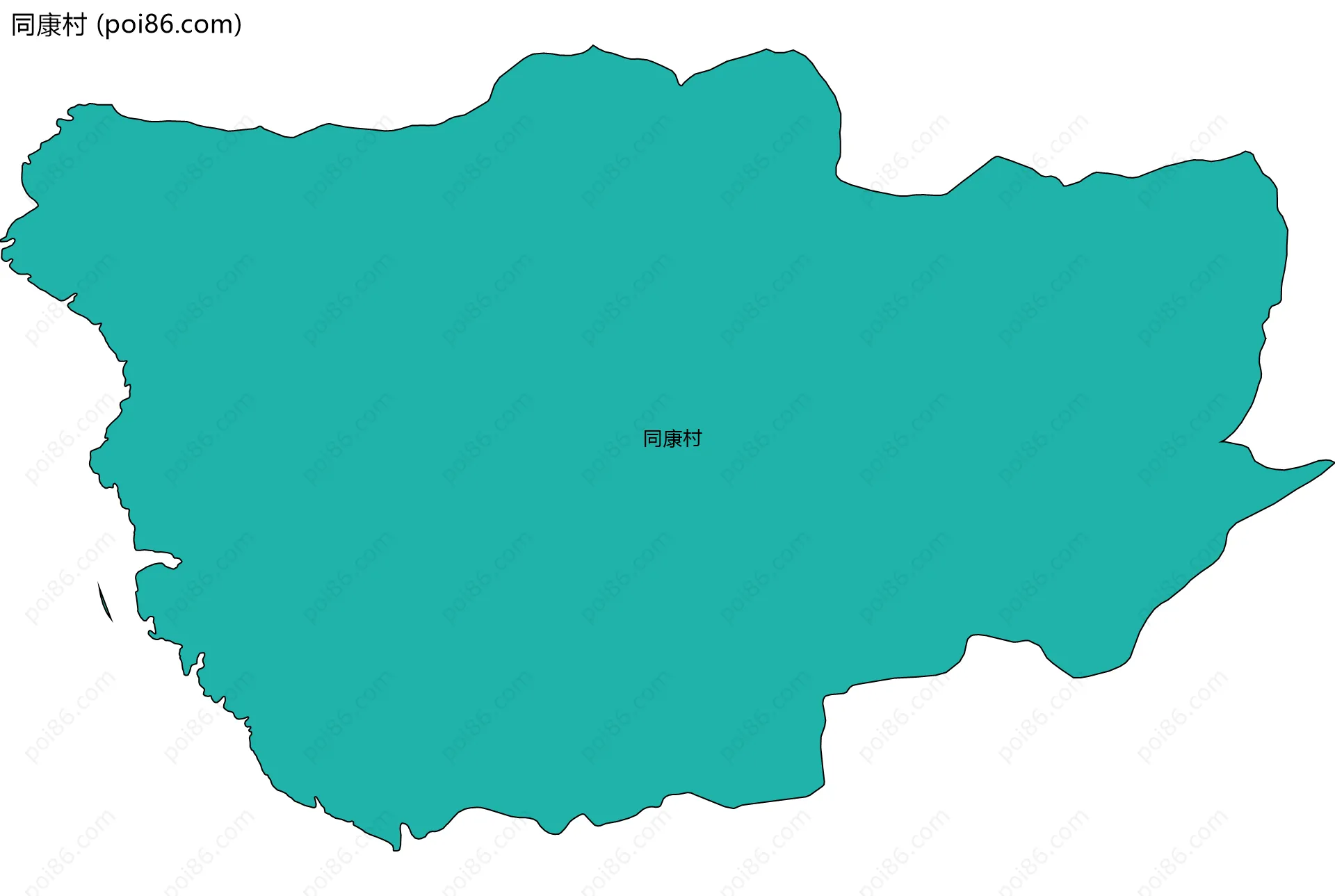 同康村边界地图