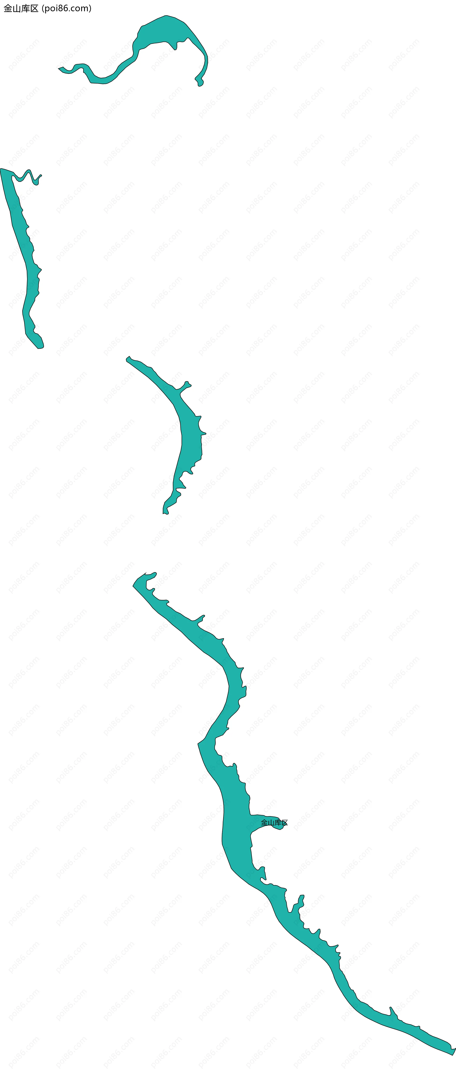 金山库区边界地图