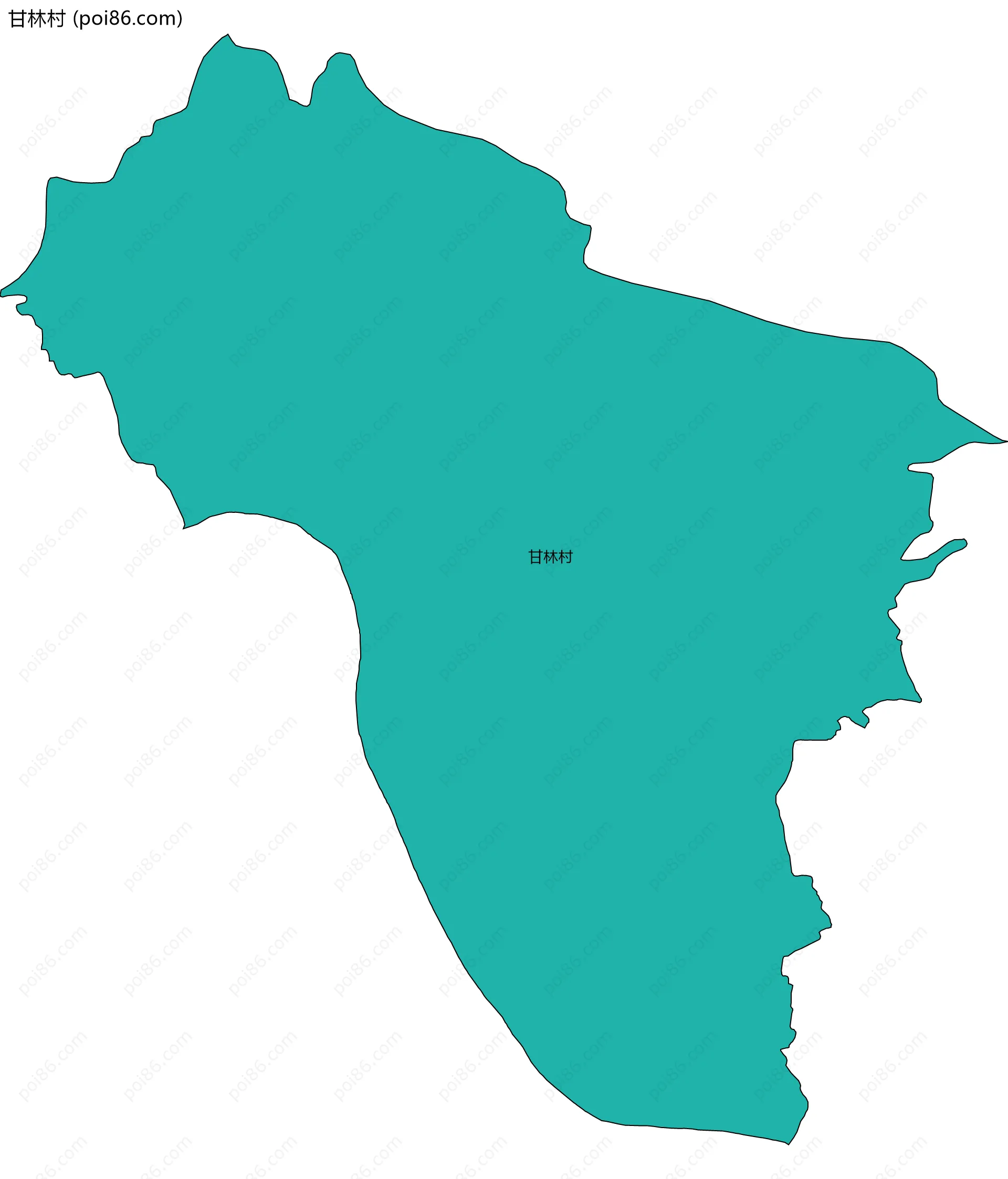 甘林村边界地图