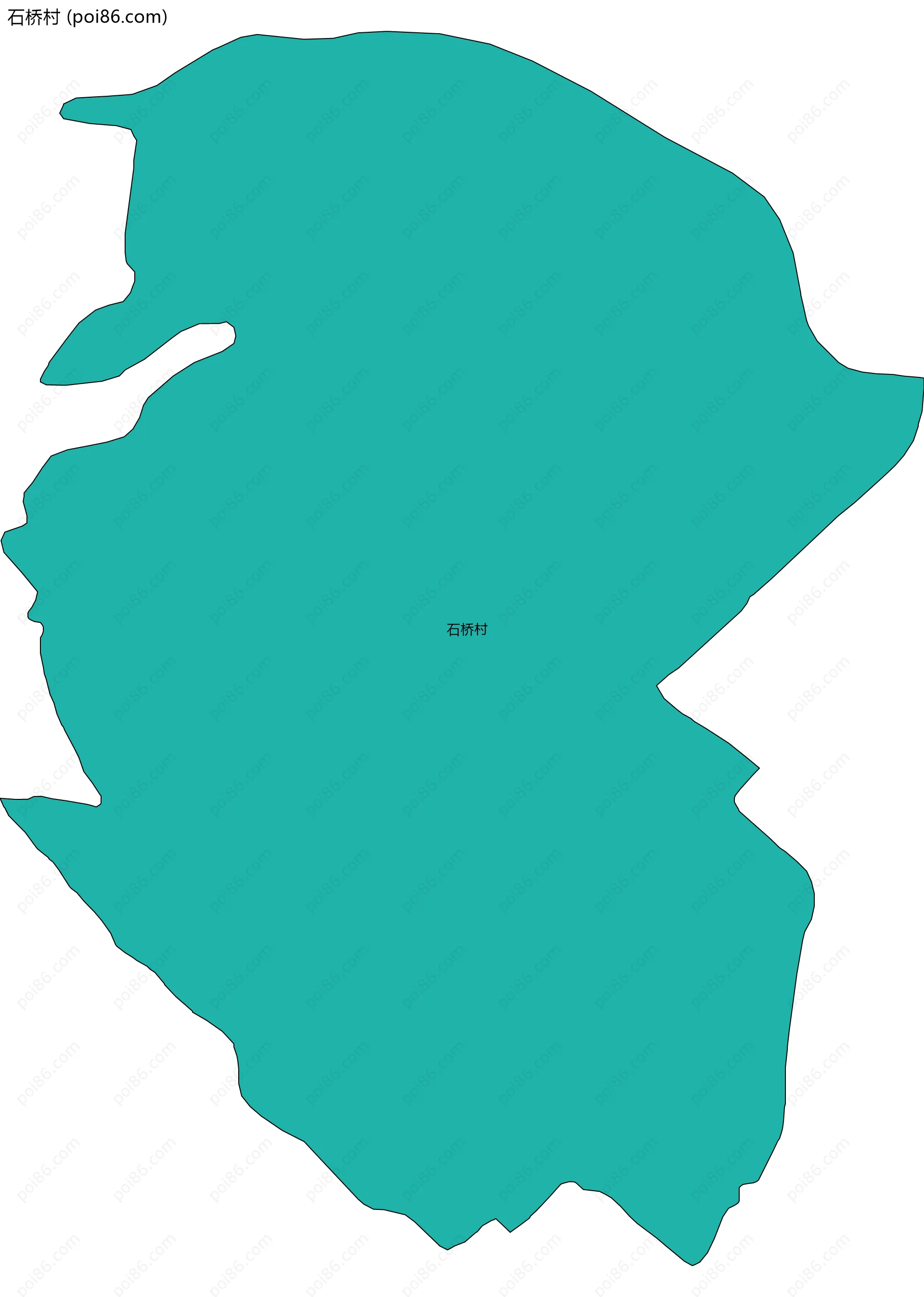 石桥村边界地图