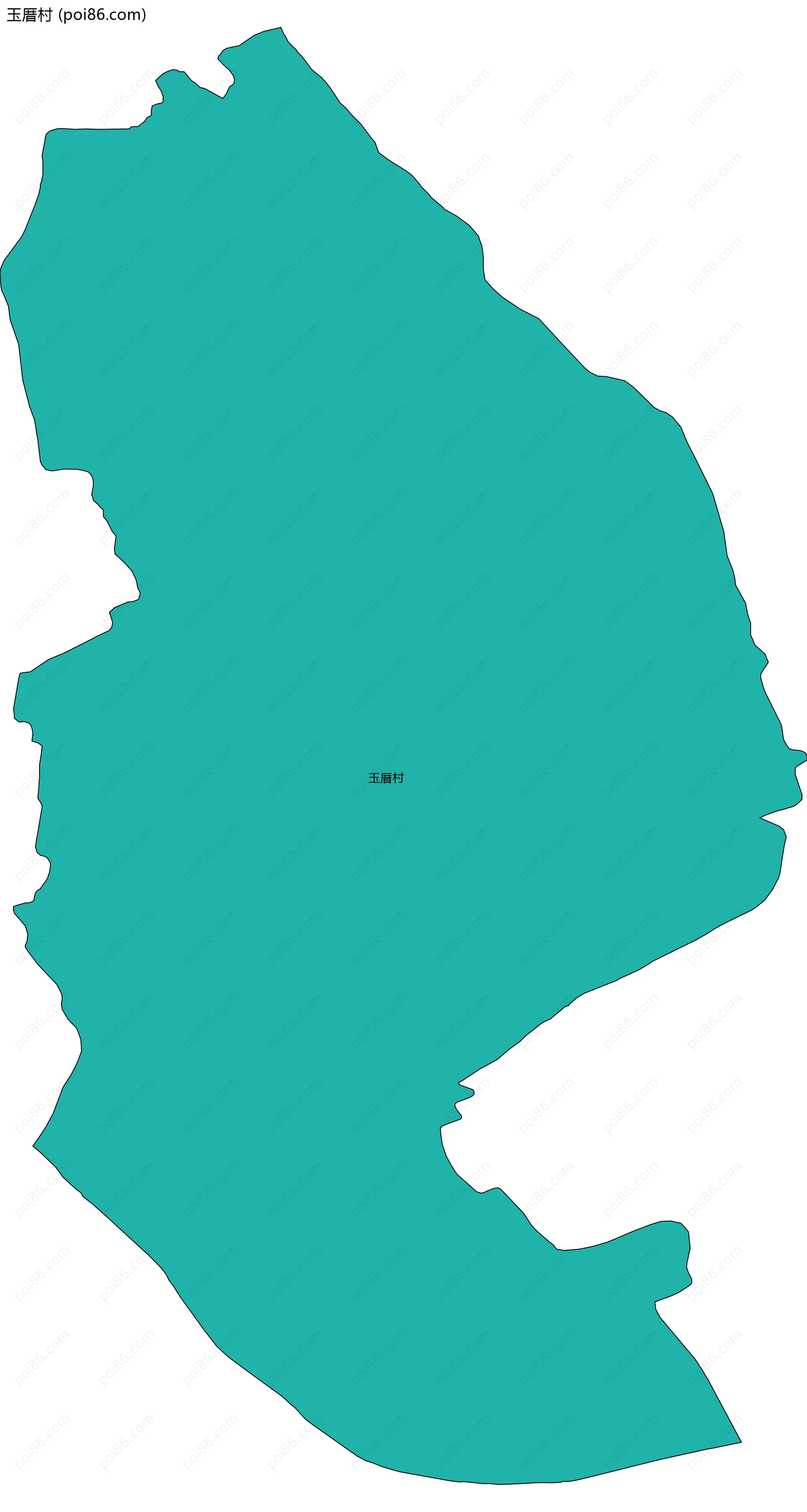 玉厝村边界地图