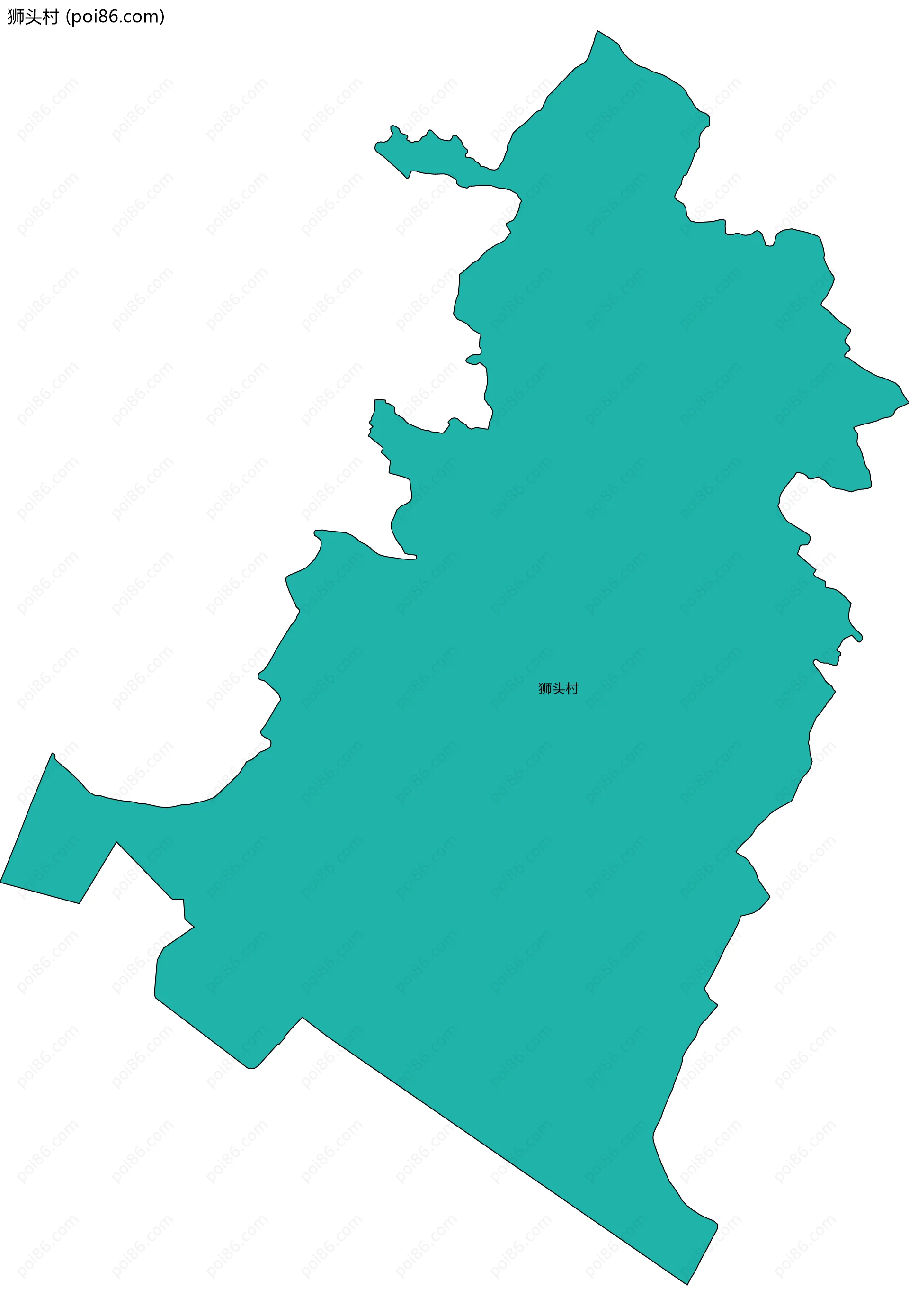 狮头村边界地图