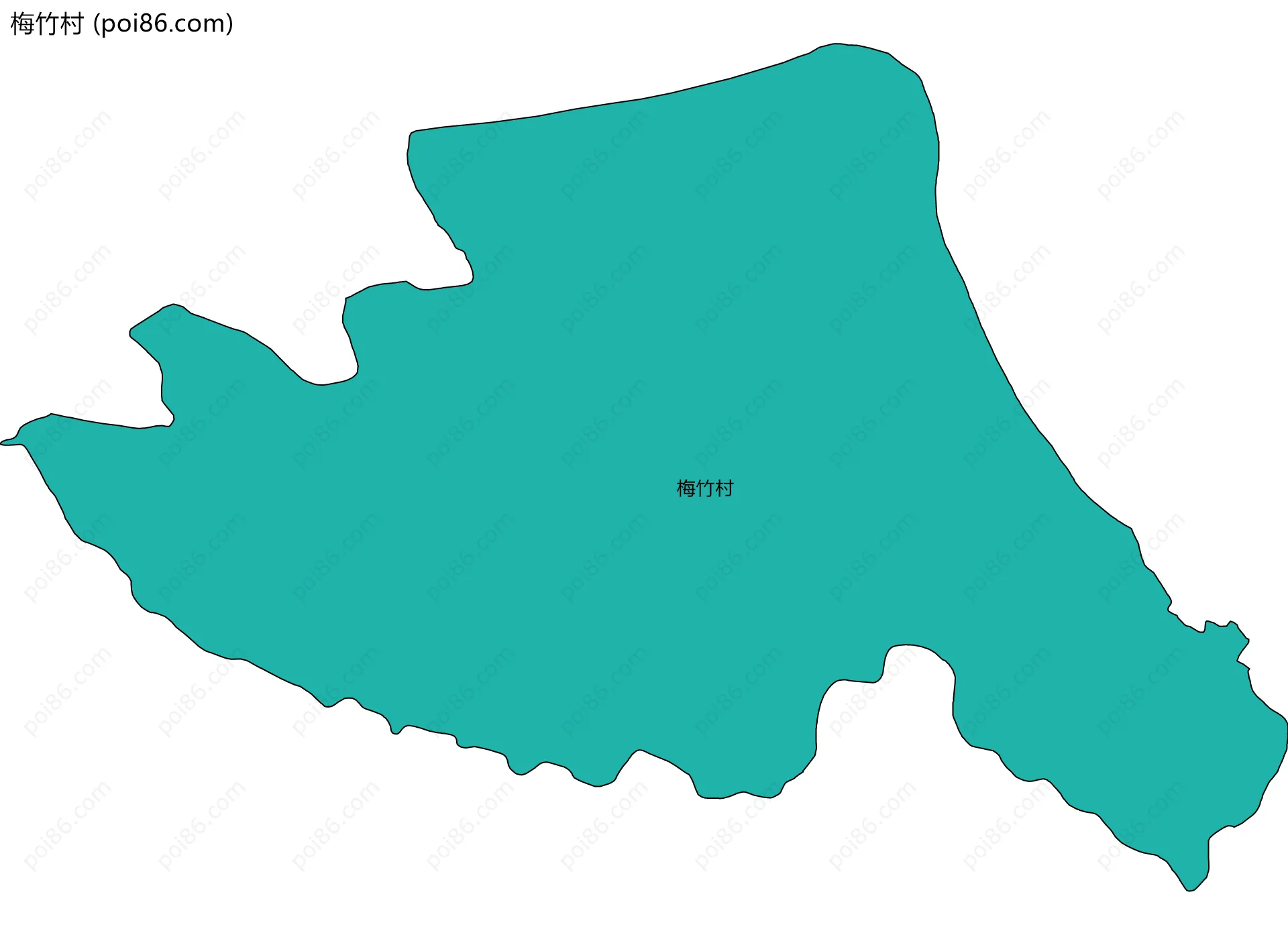 梅竹村边界地图