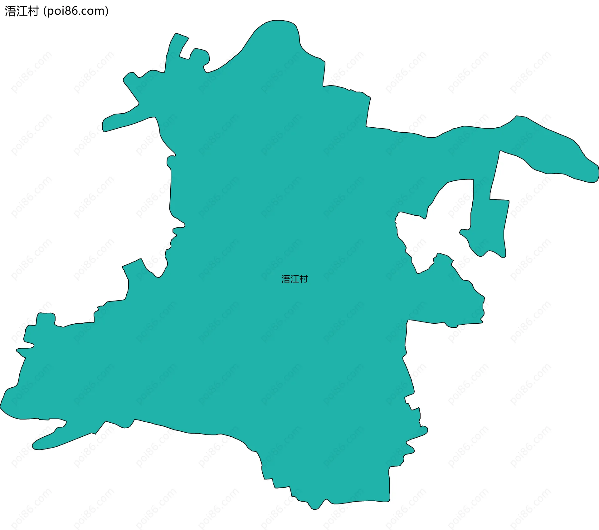 浯江村边界地图