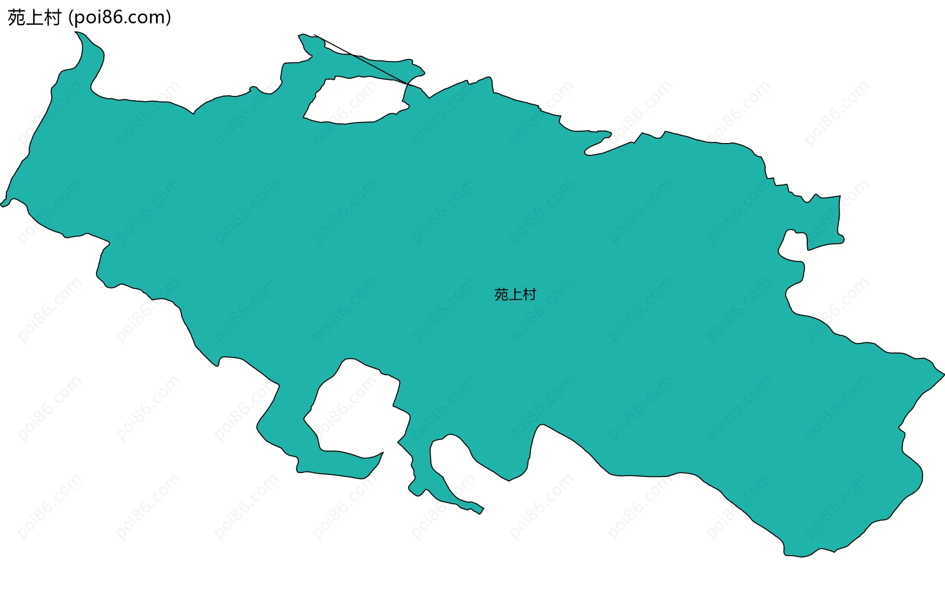 苑上村边界地图