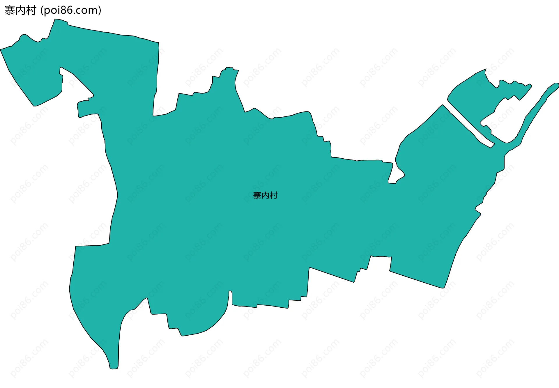 寨内村边界地图