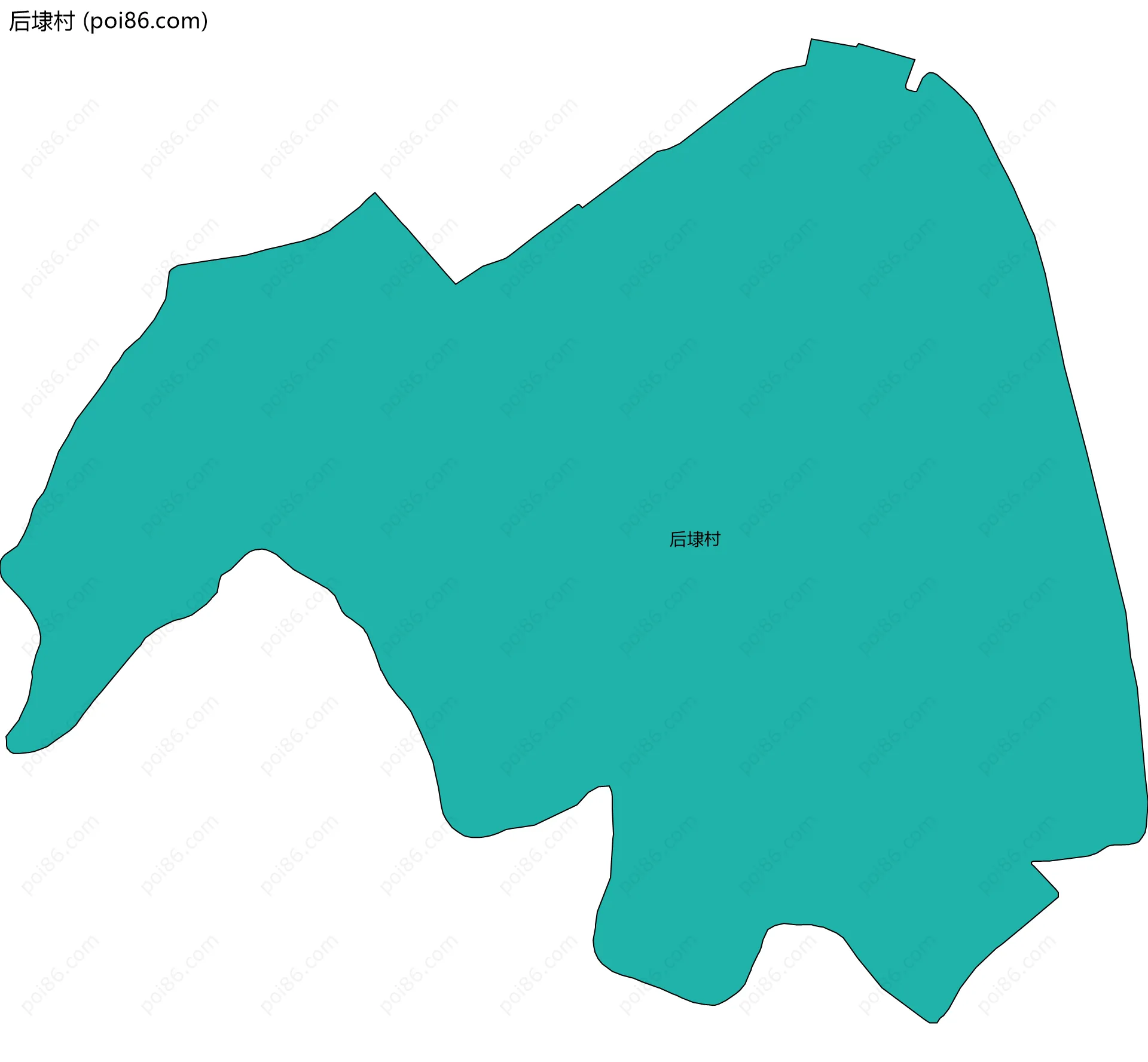 后埭村边界地图