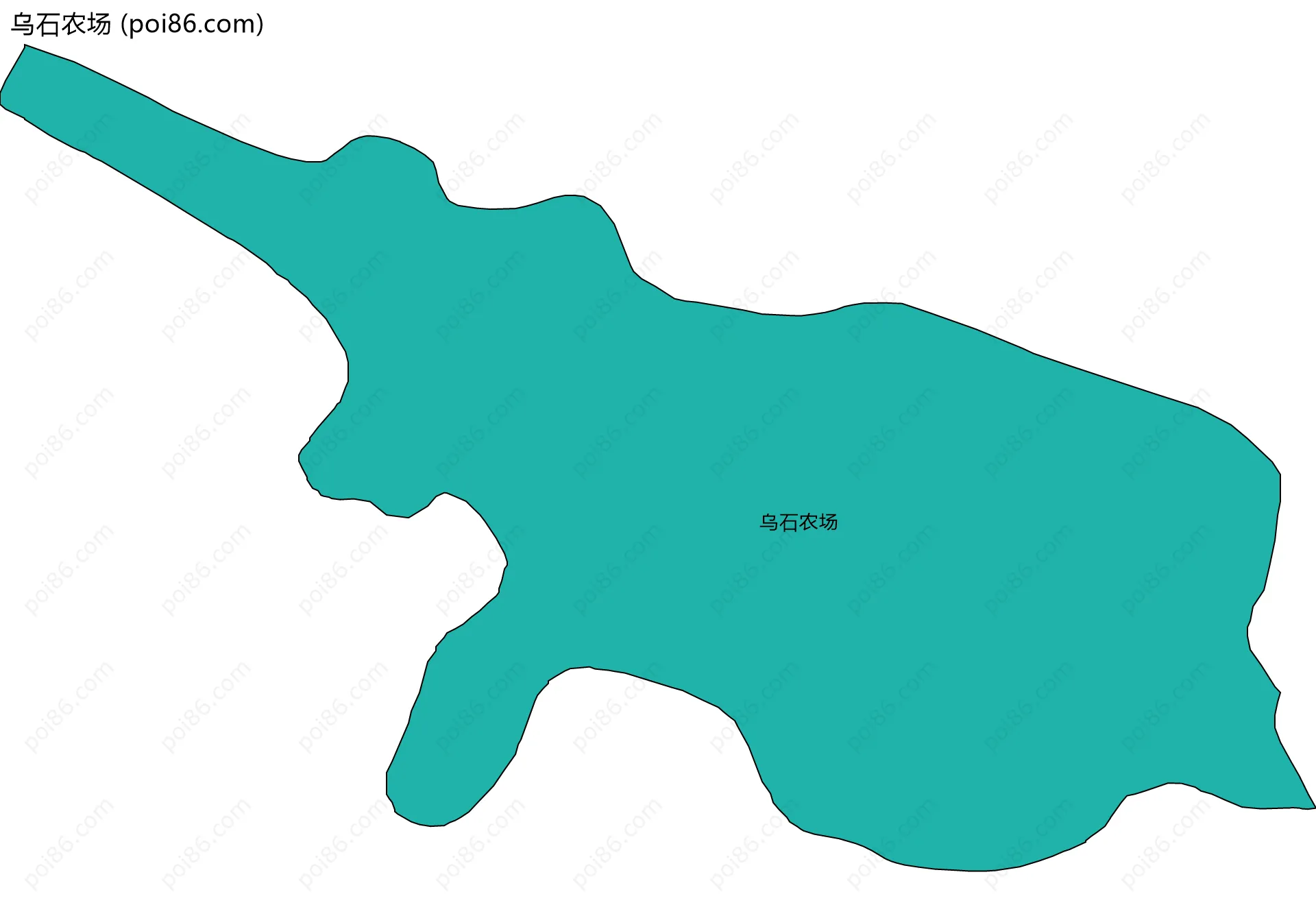 乌石农场边界地图