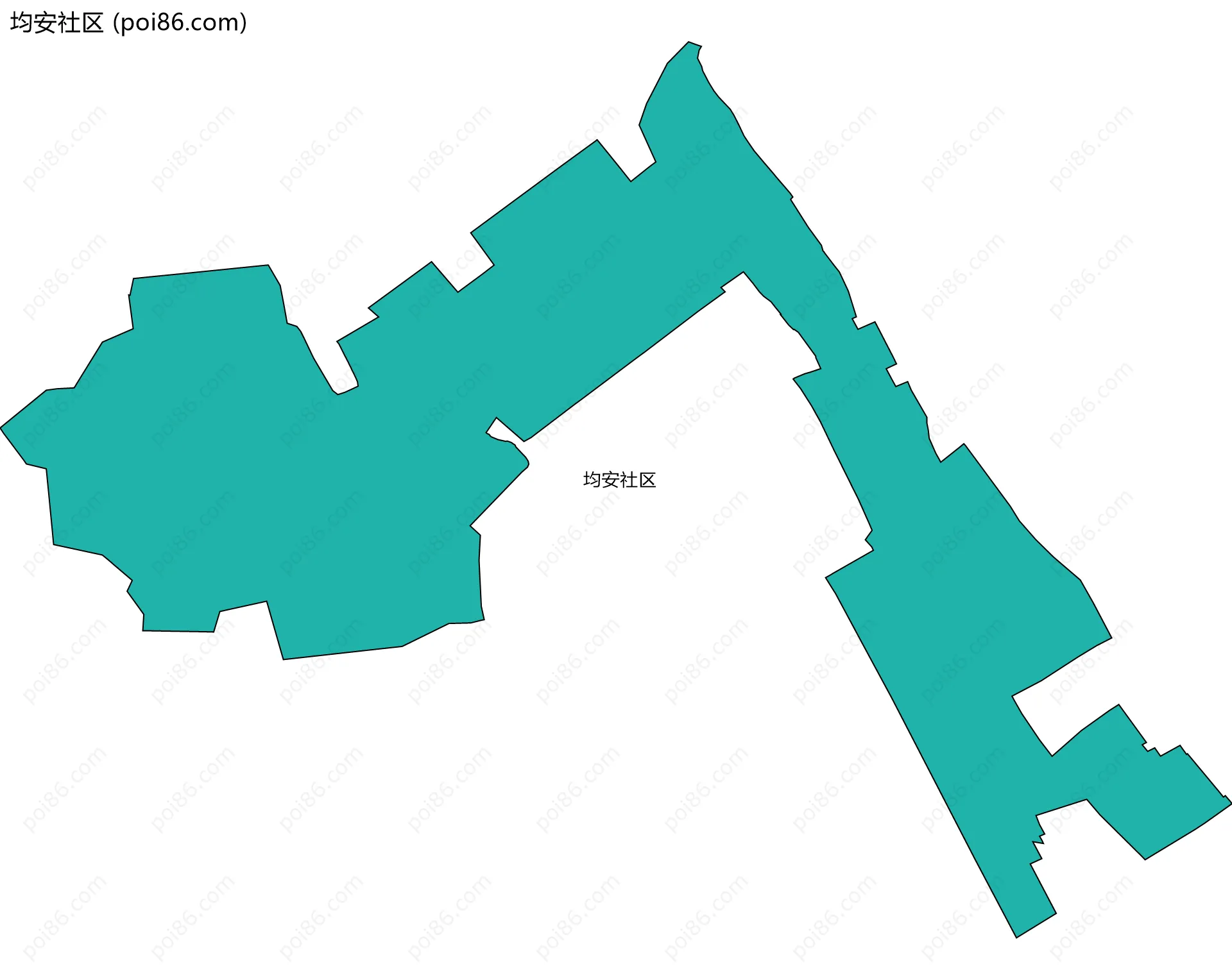 均安社区边界地图