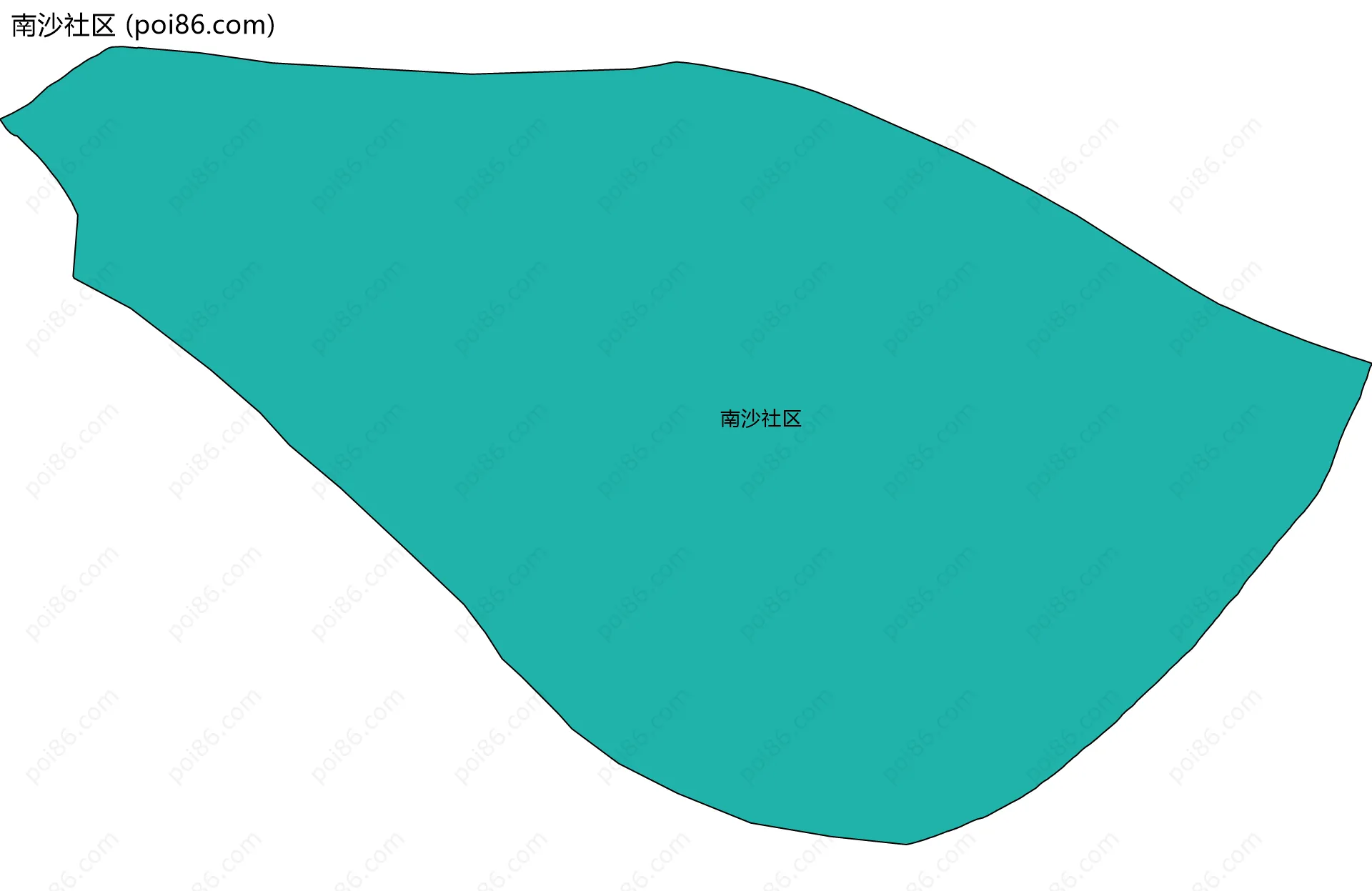 南沙社区边界地图