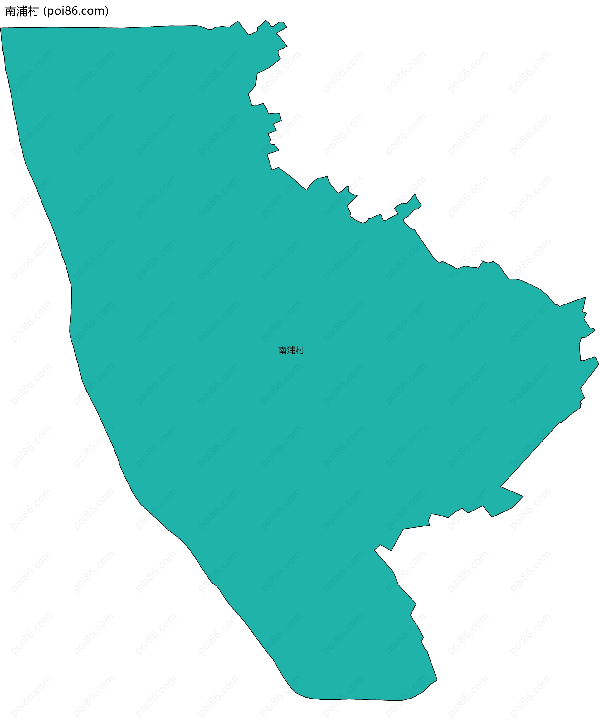 南浦村边界地图