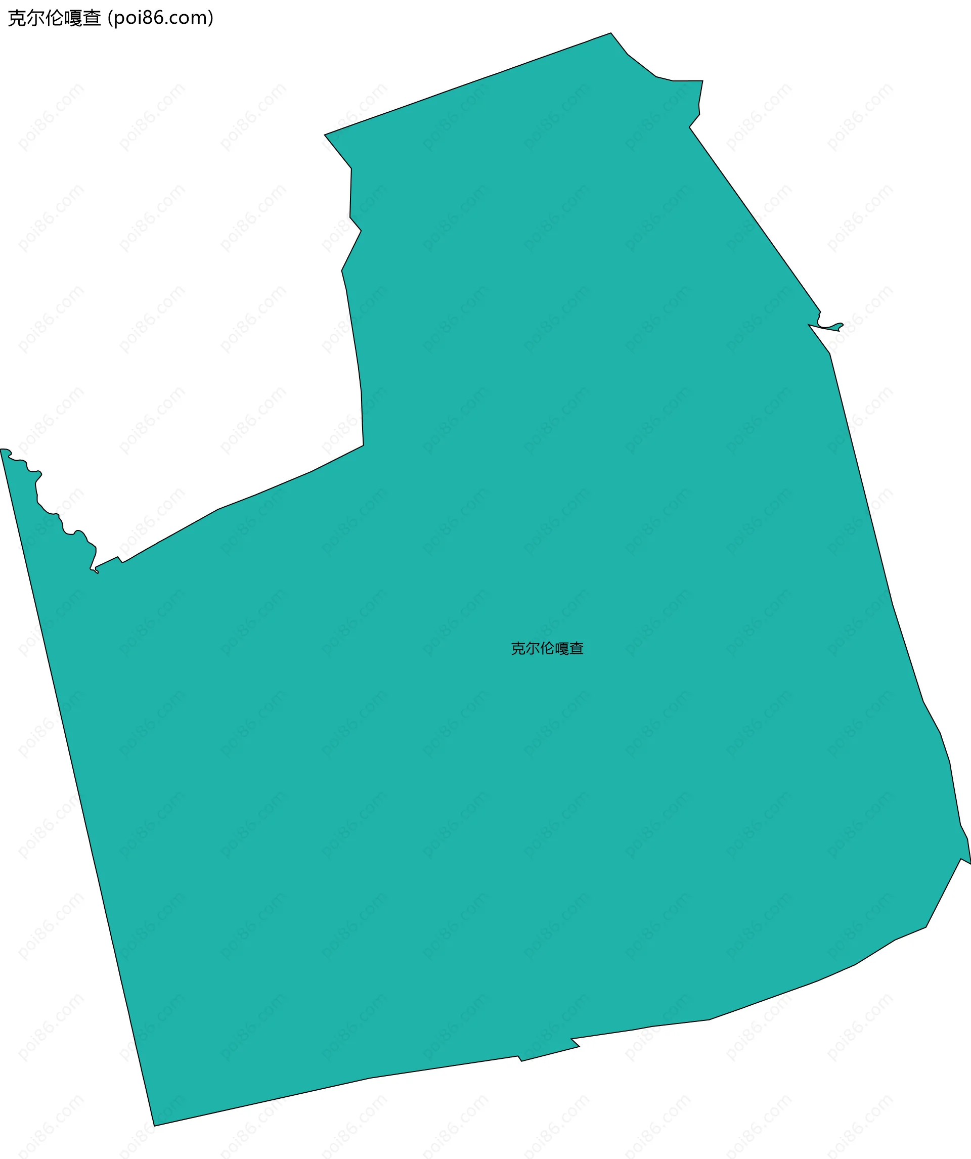 克尔伦嘎查边界地图