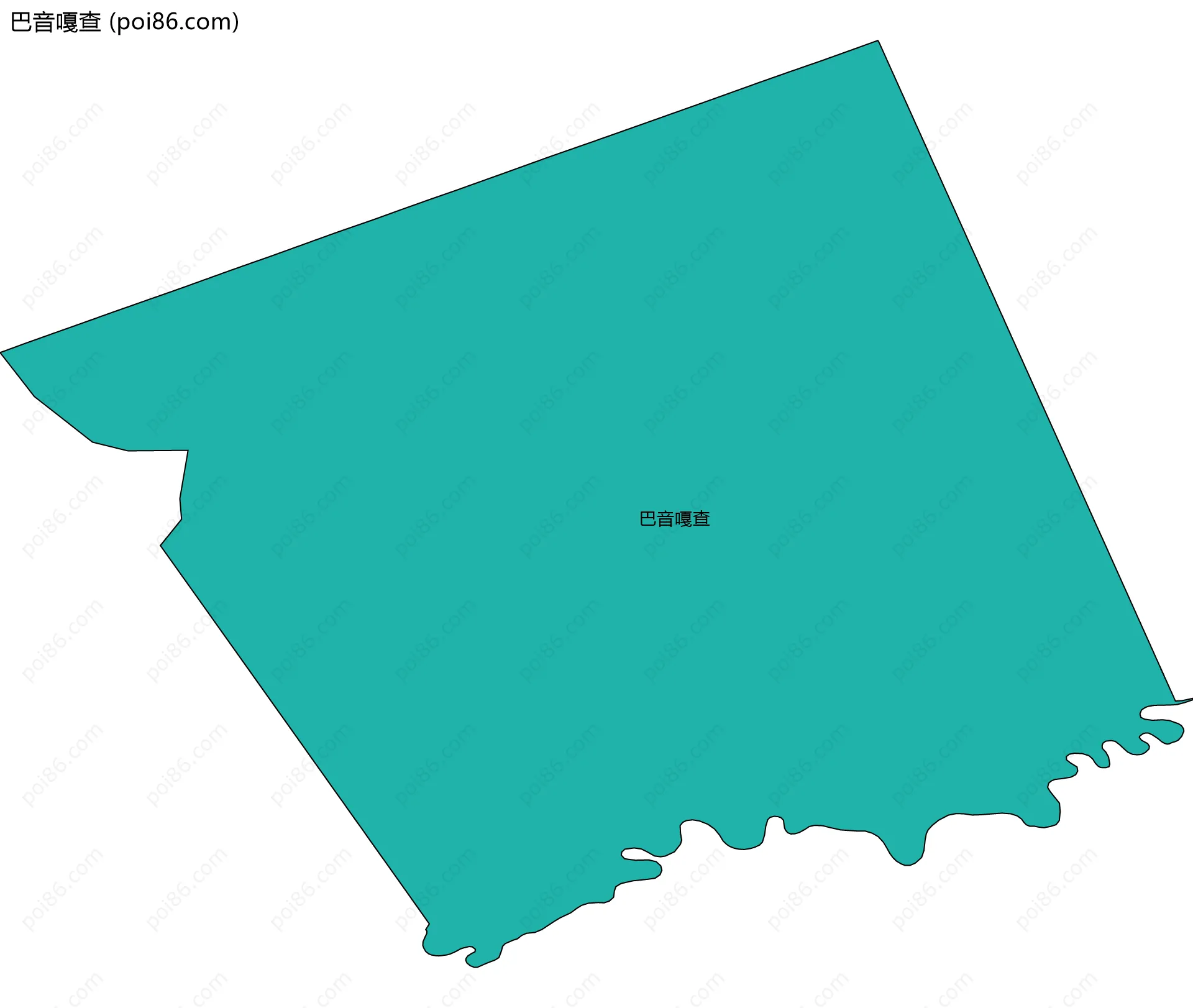 巴音嘎查边界地图